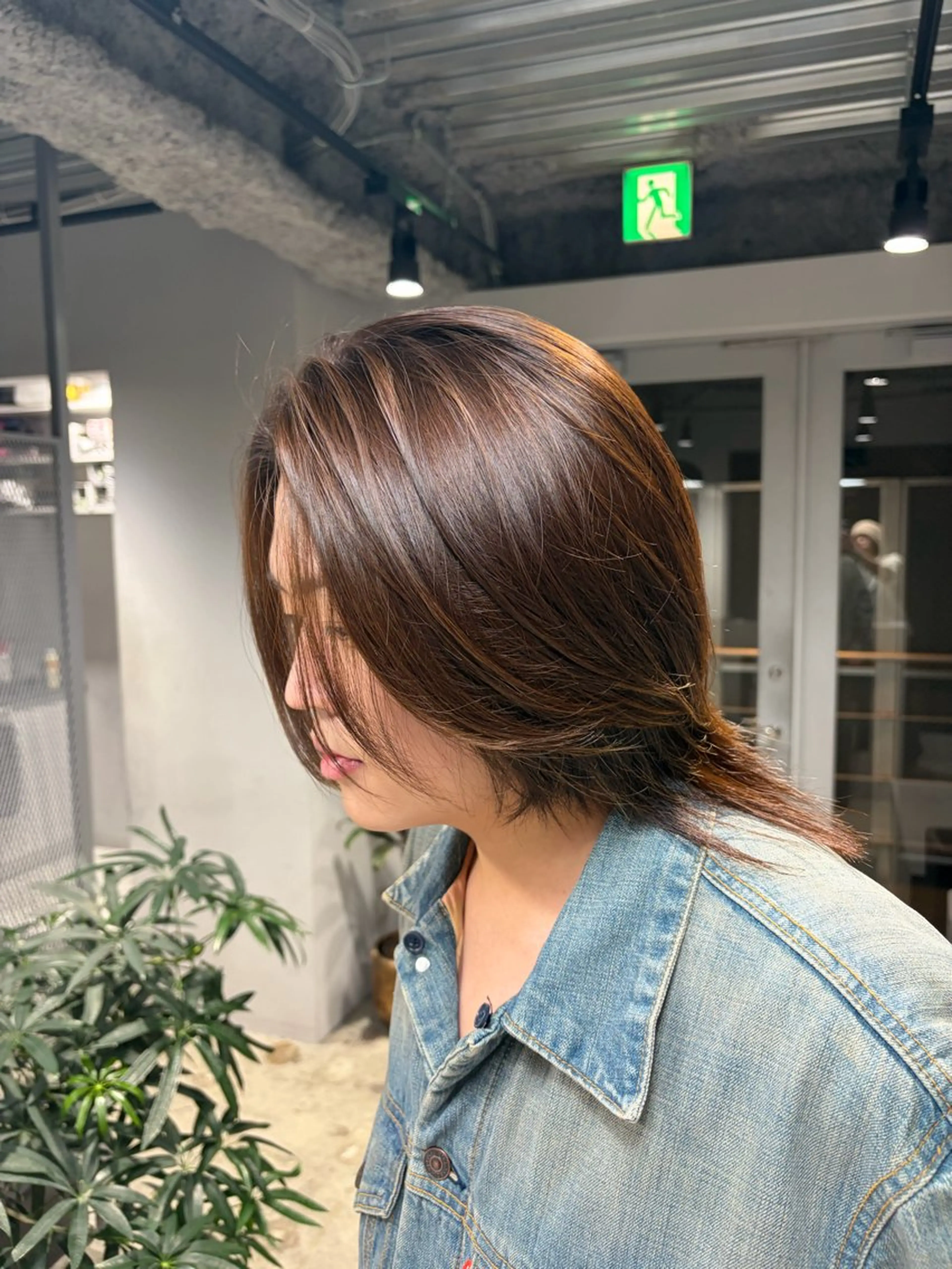 セミロング カラー メンズ ナチュラルカラー リタッチ　あんりのヘアスタイル