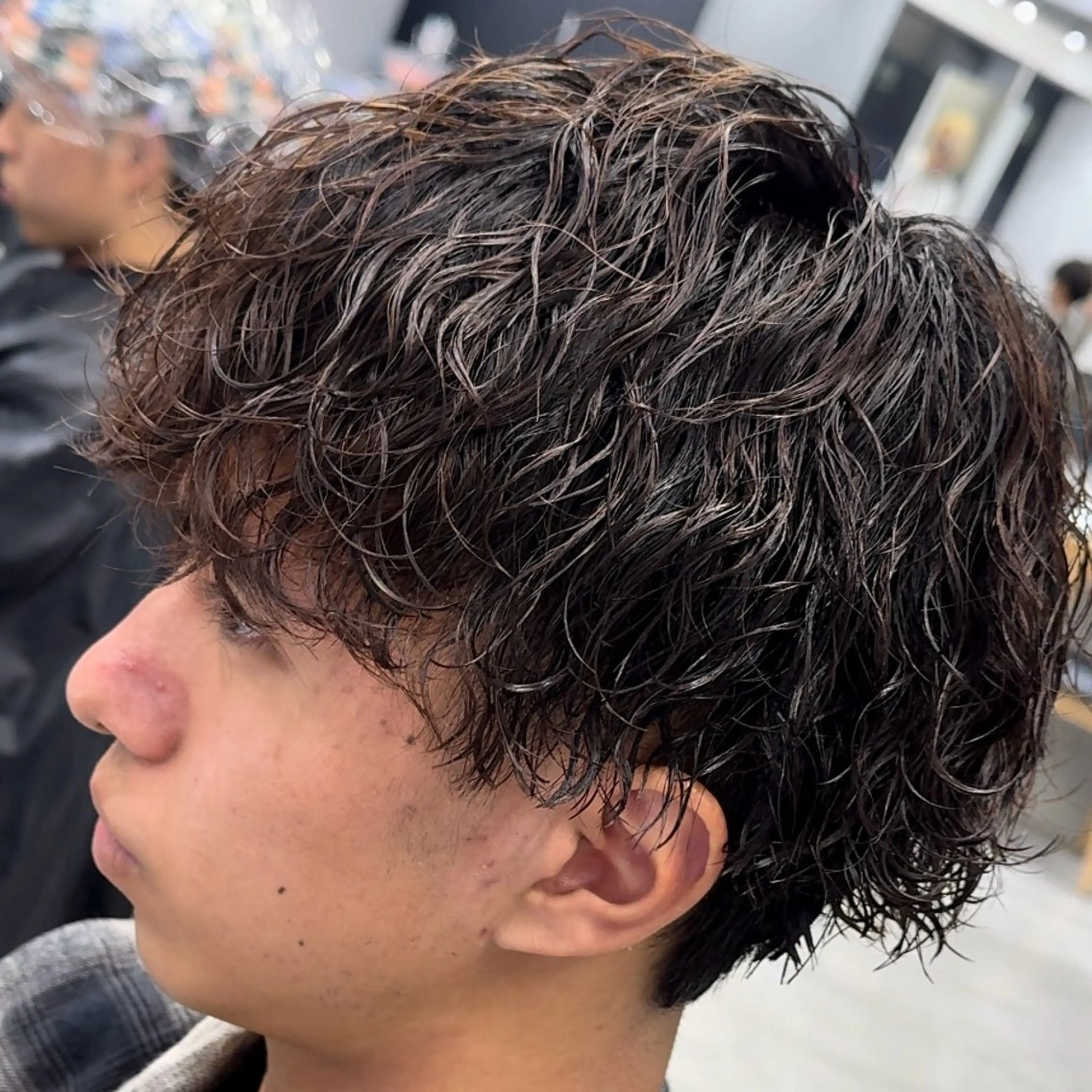 ミディアム パーマ ヘアアレンジ メンズ fifth 石川 凪のヘアスタイル