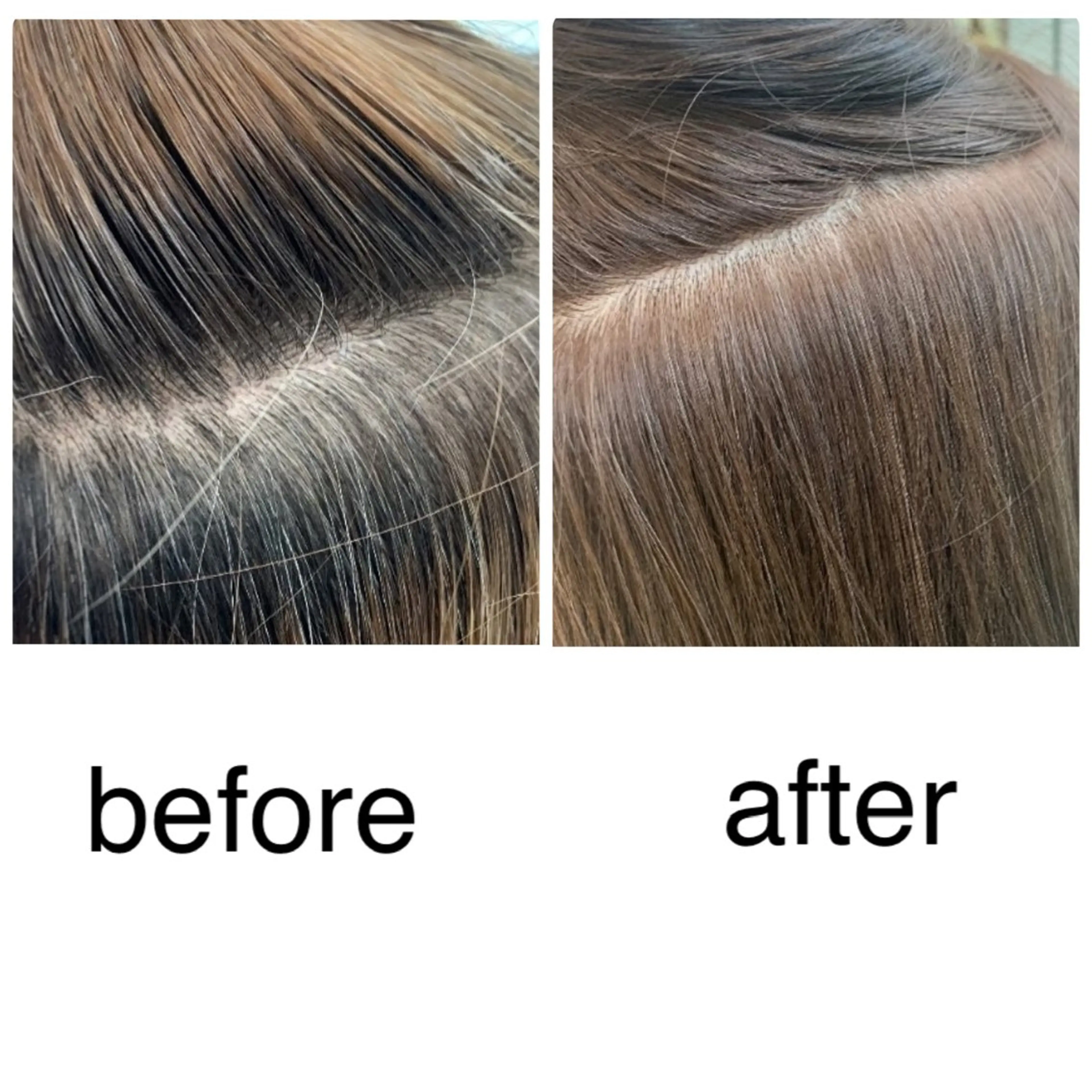 白髪染めカラー＆炭酸シャンプー＆トリートメント＆ブローの写真