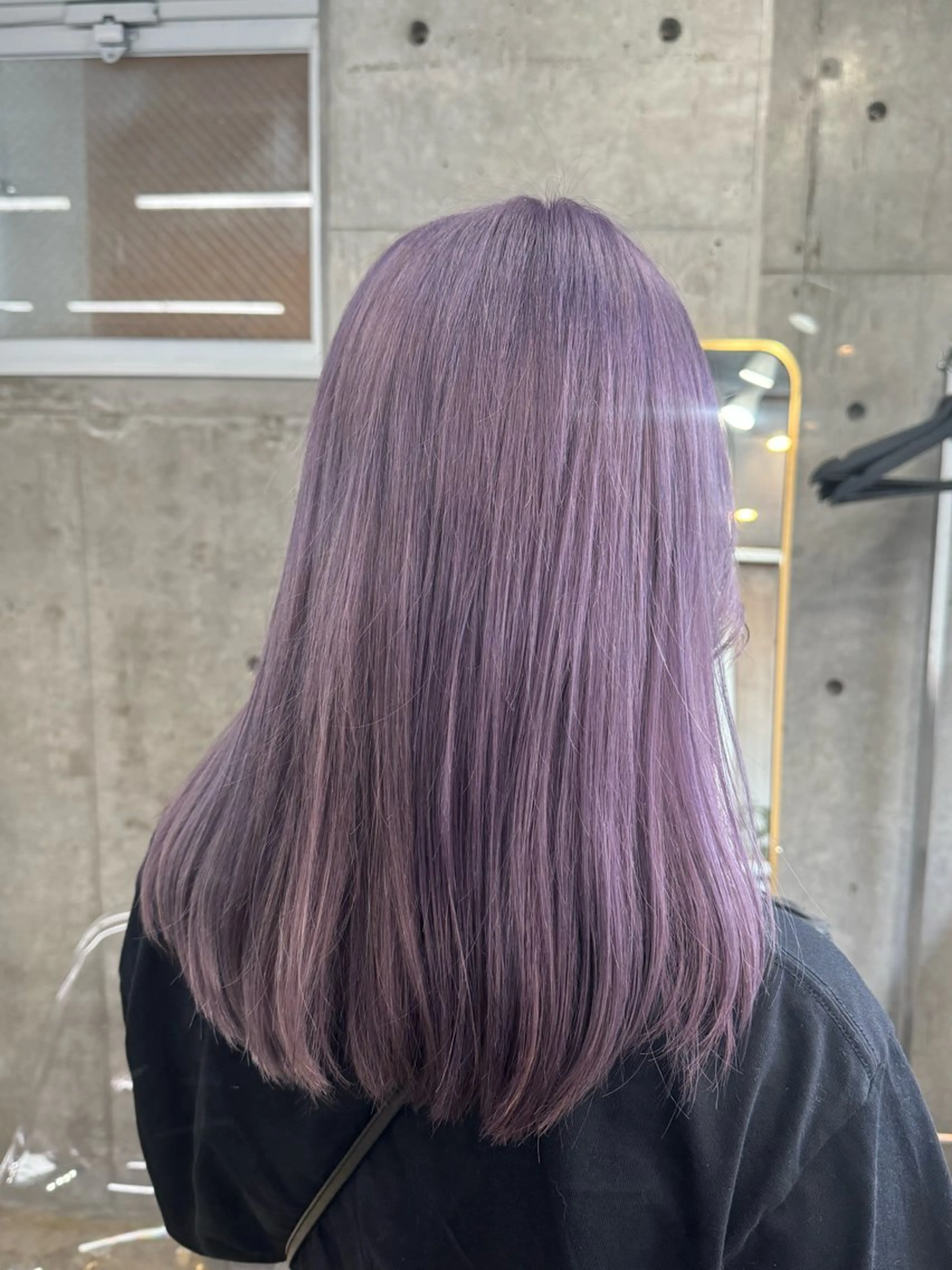 ロング カラー ブリーチ ラベンダーカラー ヘアカラー レイヤー/透明感 カラー ☽EMIRIのヘアスタイル