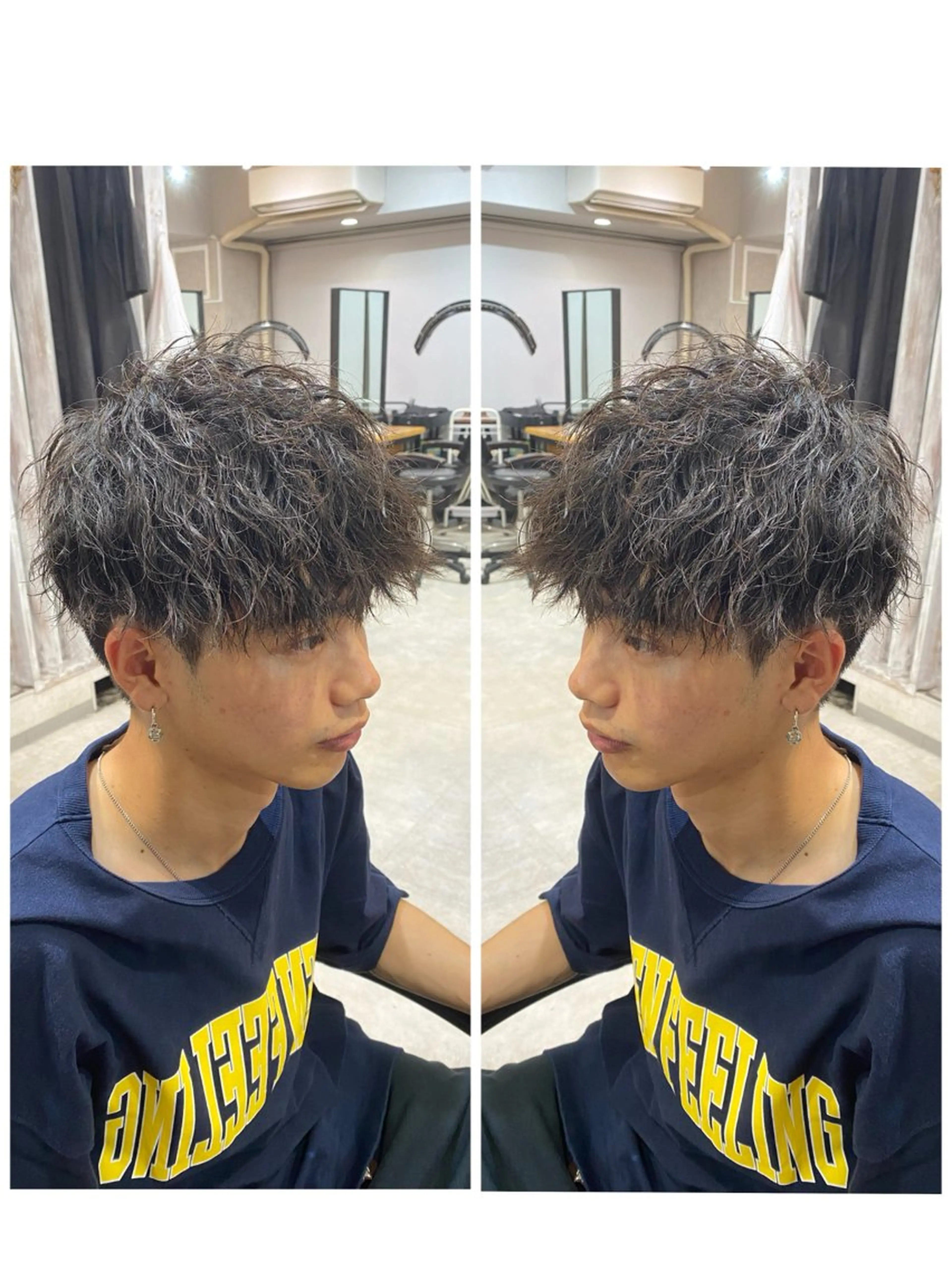 【4月限定】メンズカット+ツイストスパイラルパーマの写真