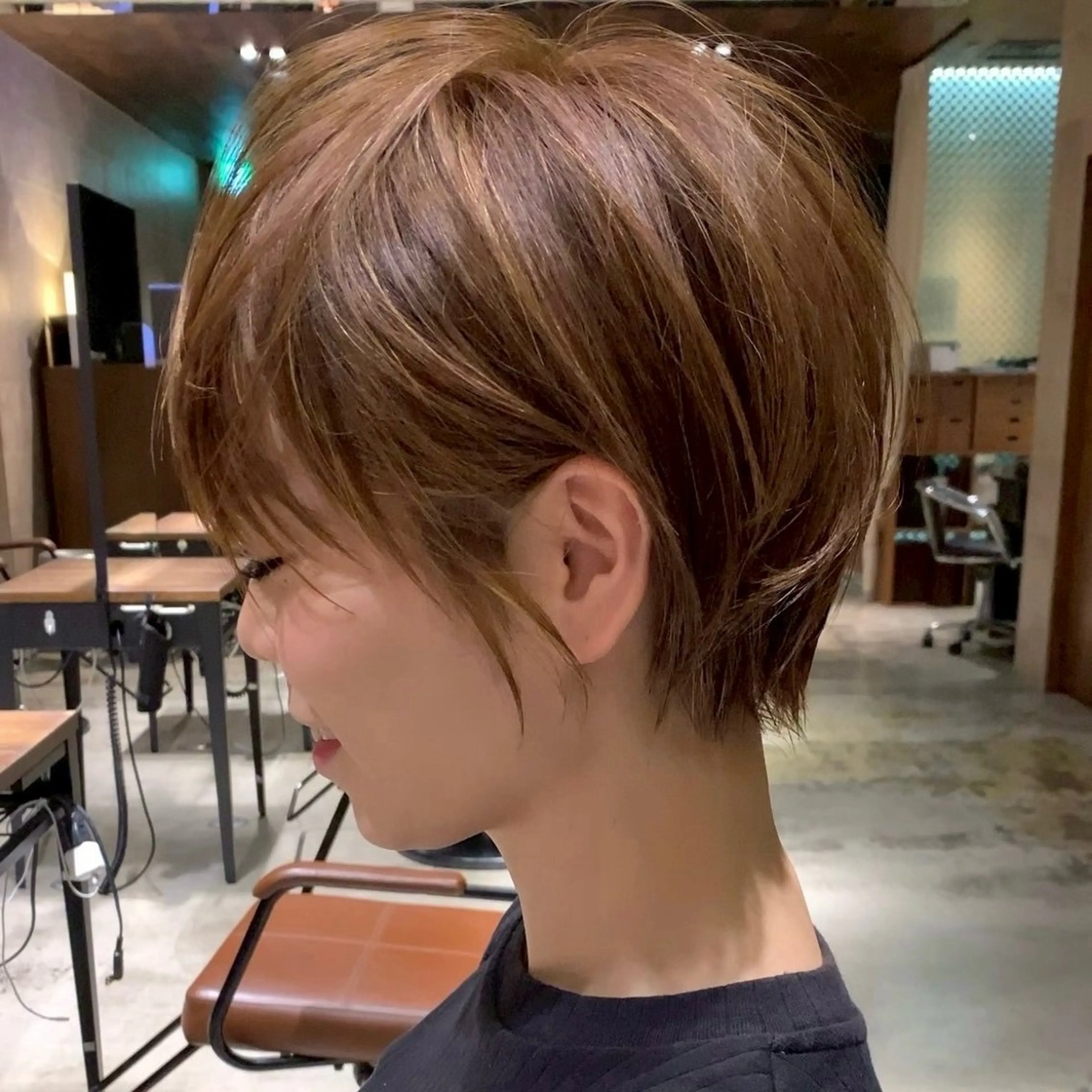 ショート fitするカット♡ 暖色/ふうか◠‿◠のヘアスタイル