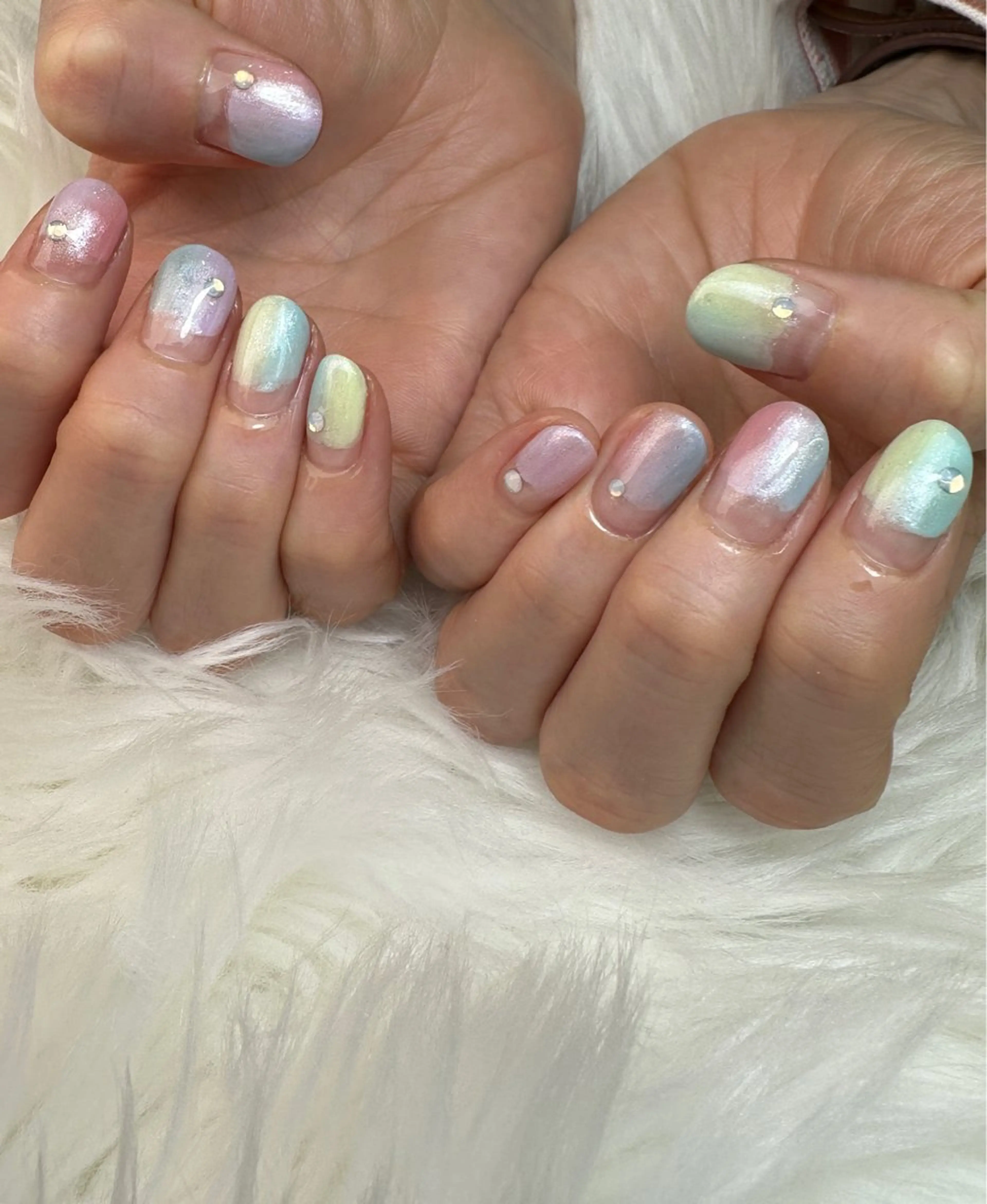 ネイル パステルネイル ハンドネイル ameria meguのネイルデザイン