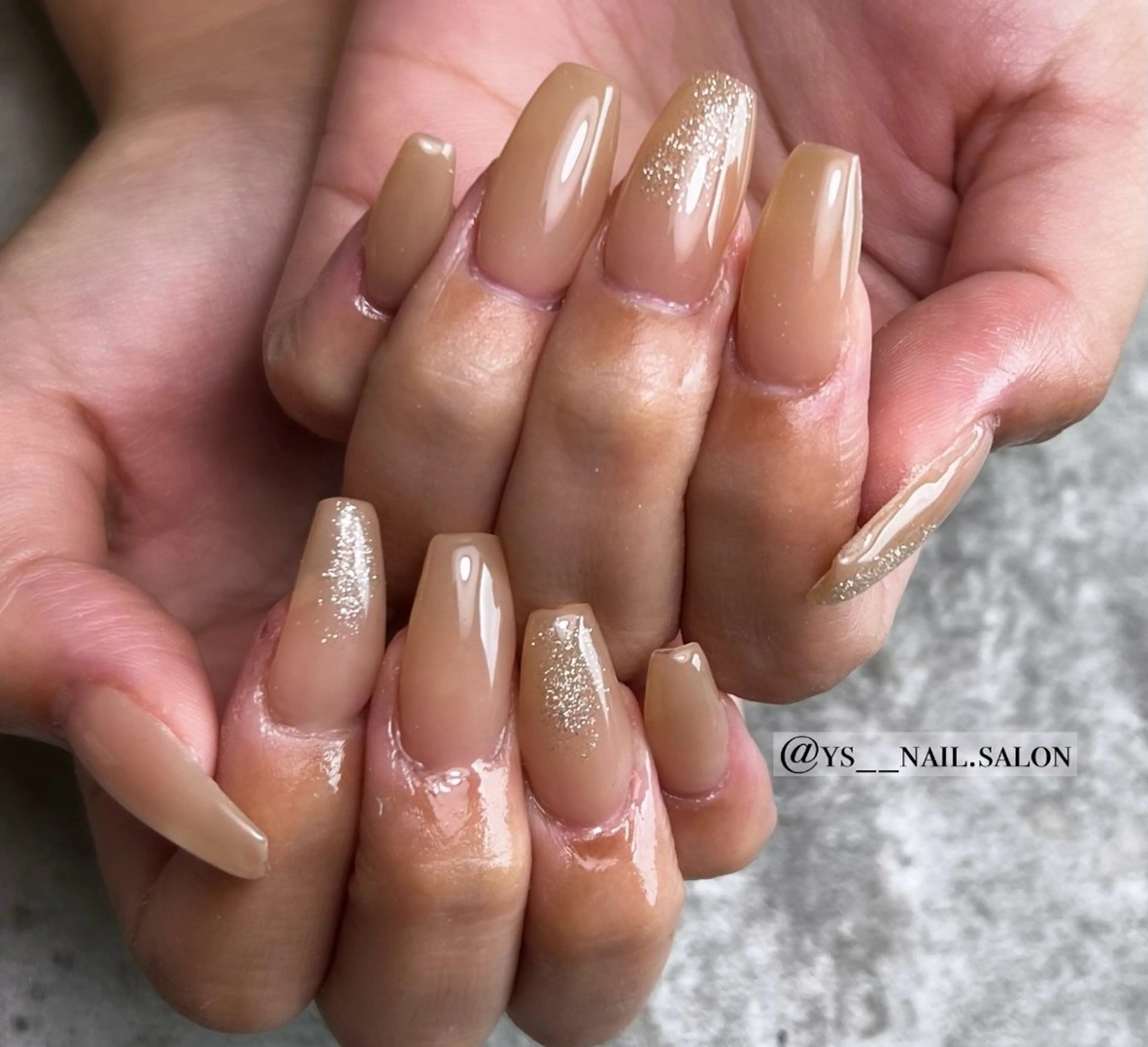 ネイル ラメ(グリッター) ハンドネイル Y's nail ˚✧₊YUIのネイルデザイン