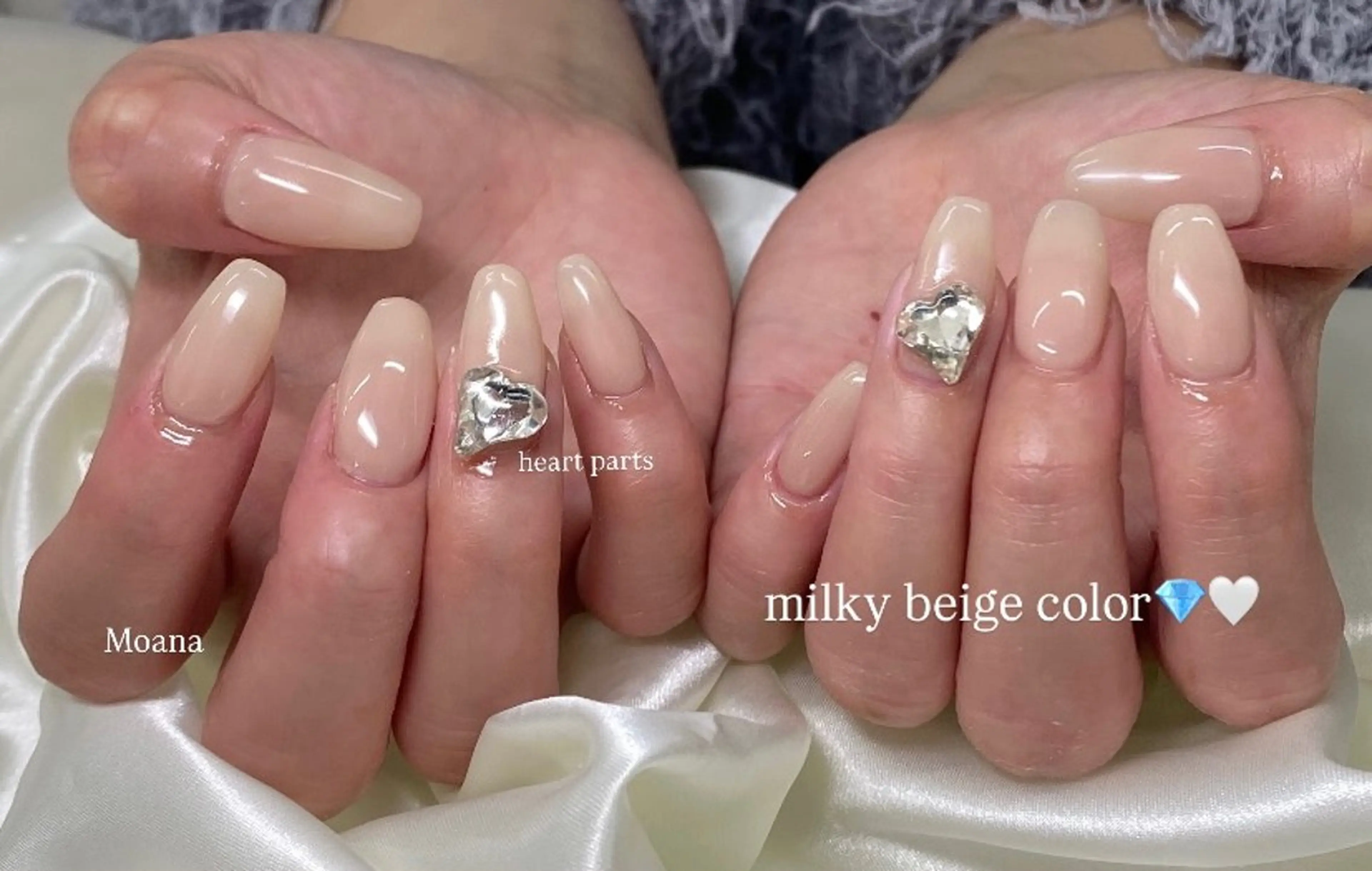 ネイル 韓国ネイル ワンカラーネイル 春ネイル ワンホンネイル ハンドネイル Moana manamiのネイルデザイン