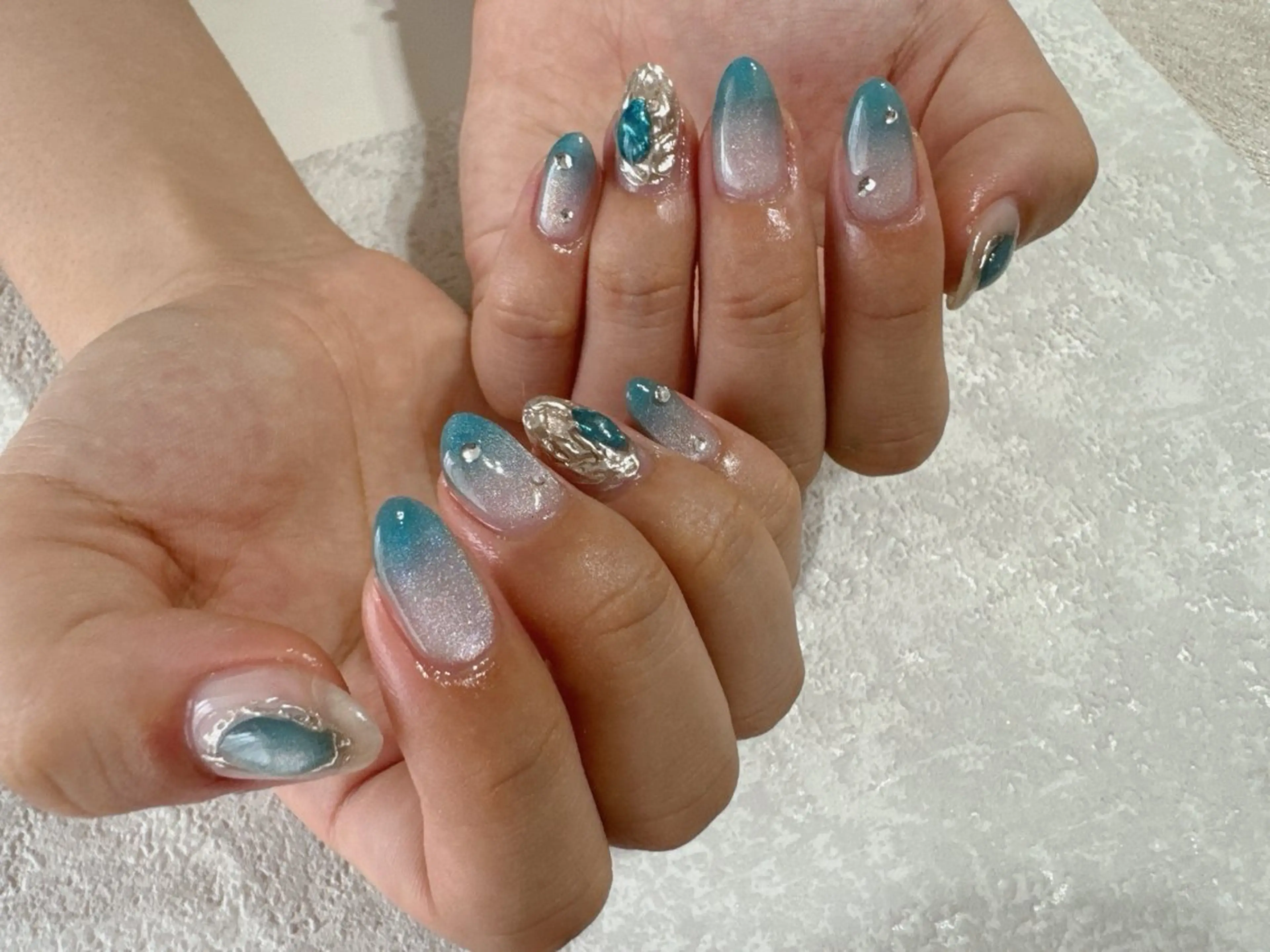 ネイル ジェルネイル マグネットネイル メンズネイル ミラーネイル パラジェル kikinail 溝の口のネイルデザイン