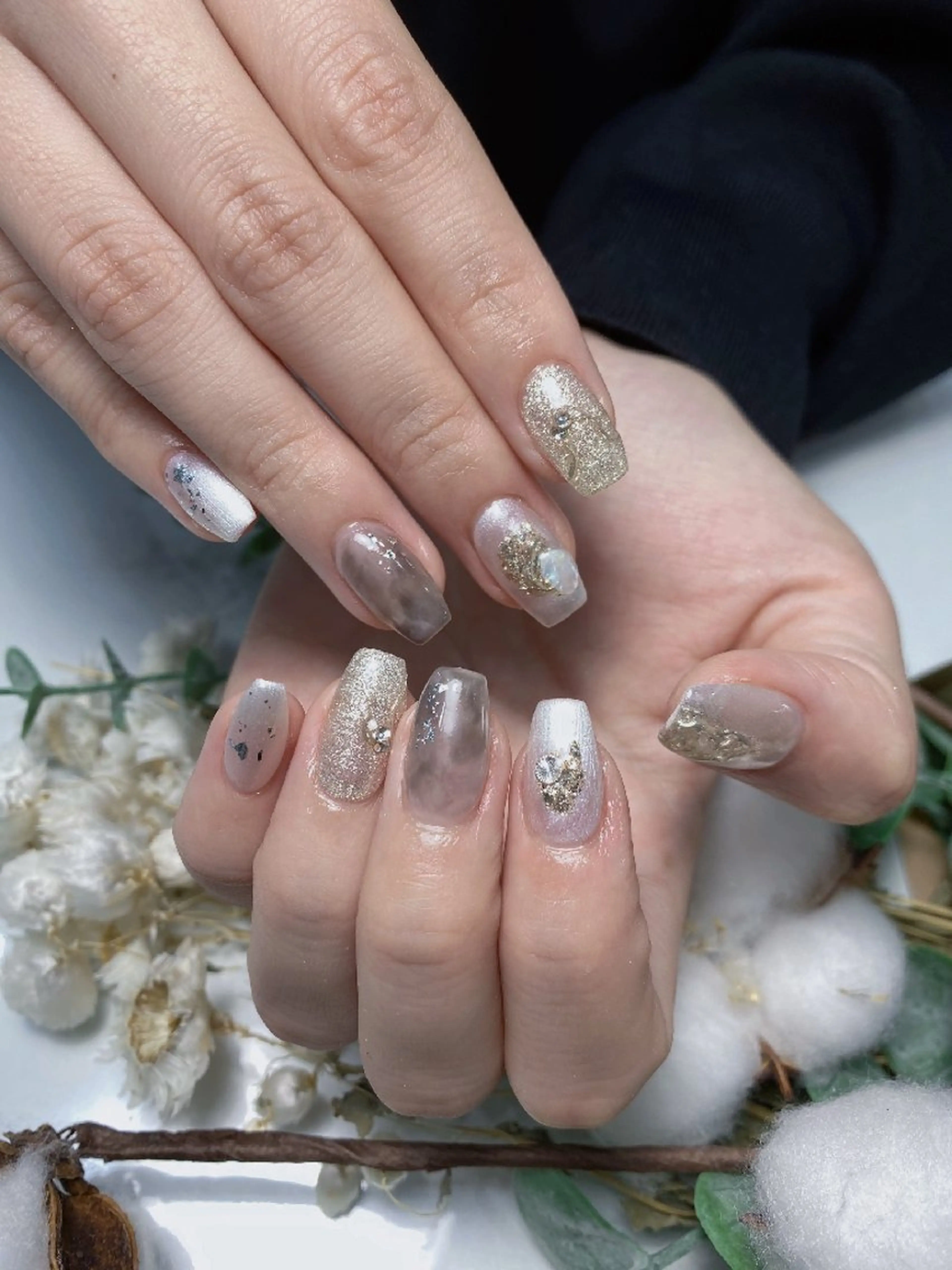 ネイル ニュアンスネイル ハンドネイル UM Nail Salonのネイルデザイン