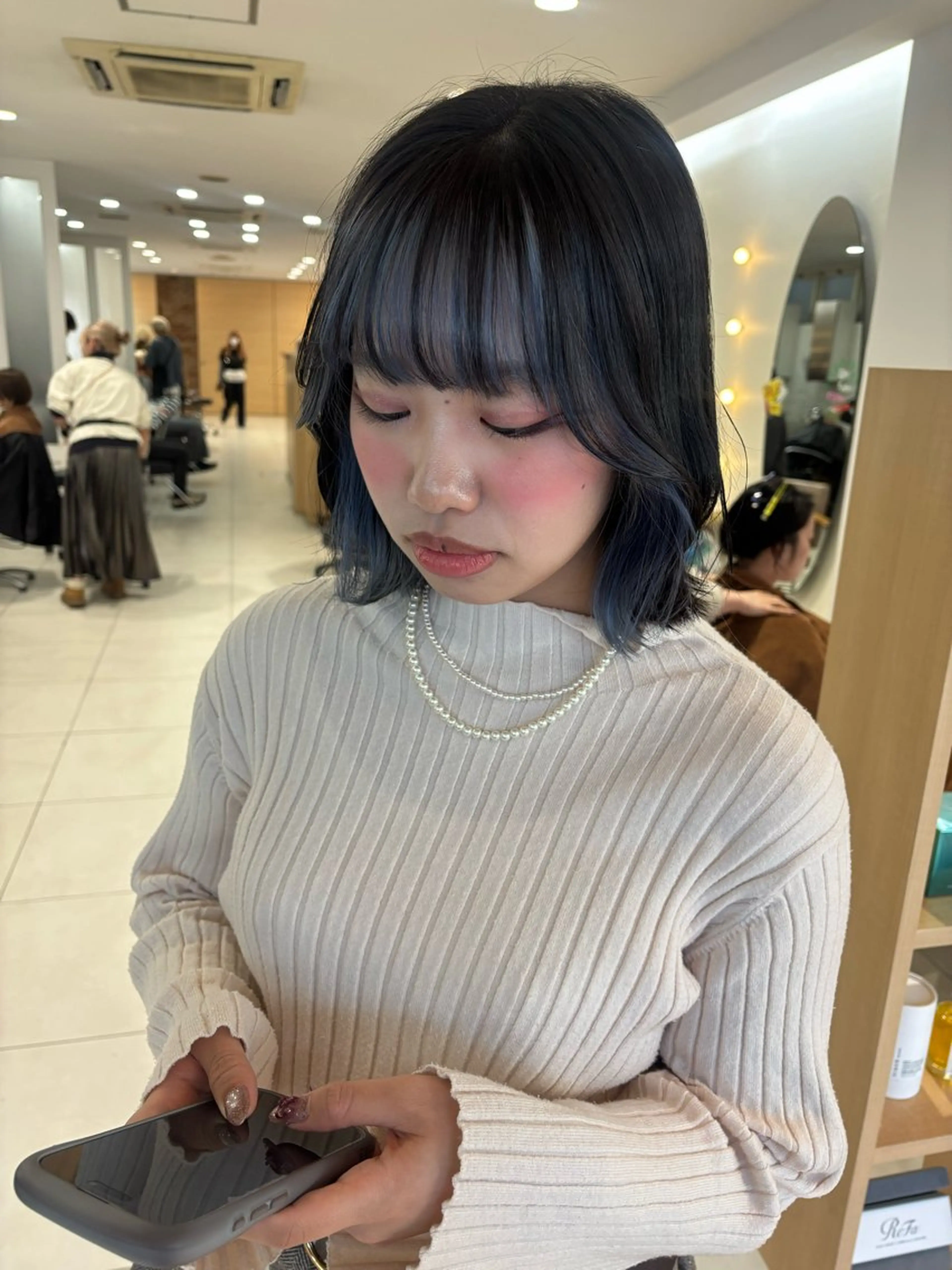 セミロング 💈メンズパーマ カラー💈momoのヘアスタイル