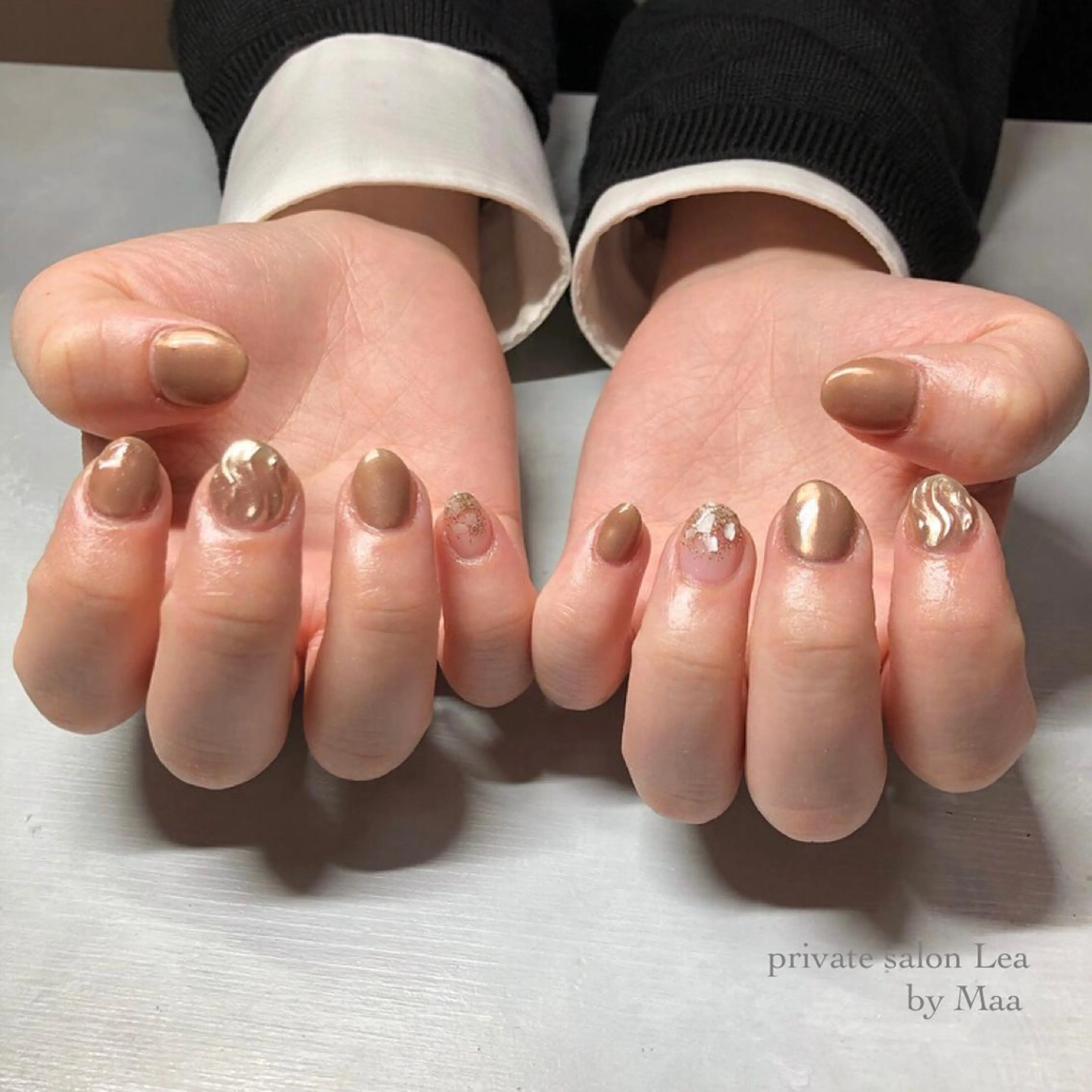 ネイル ハンドネイル private_ salon.Leaのネイルデザイン