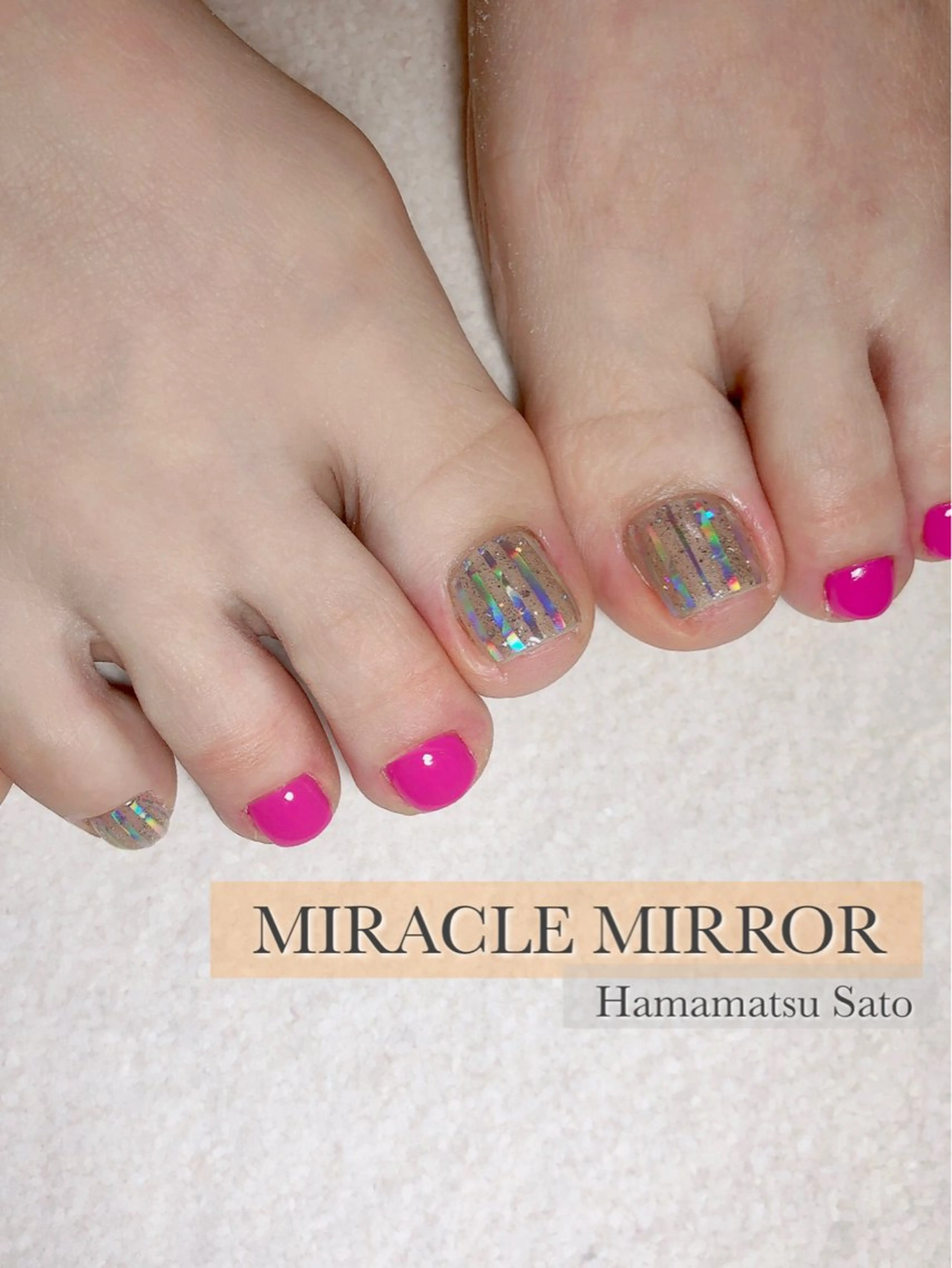 ネイル ミラクルミラー 町野のネイルデザイン
