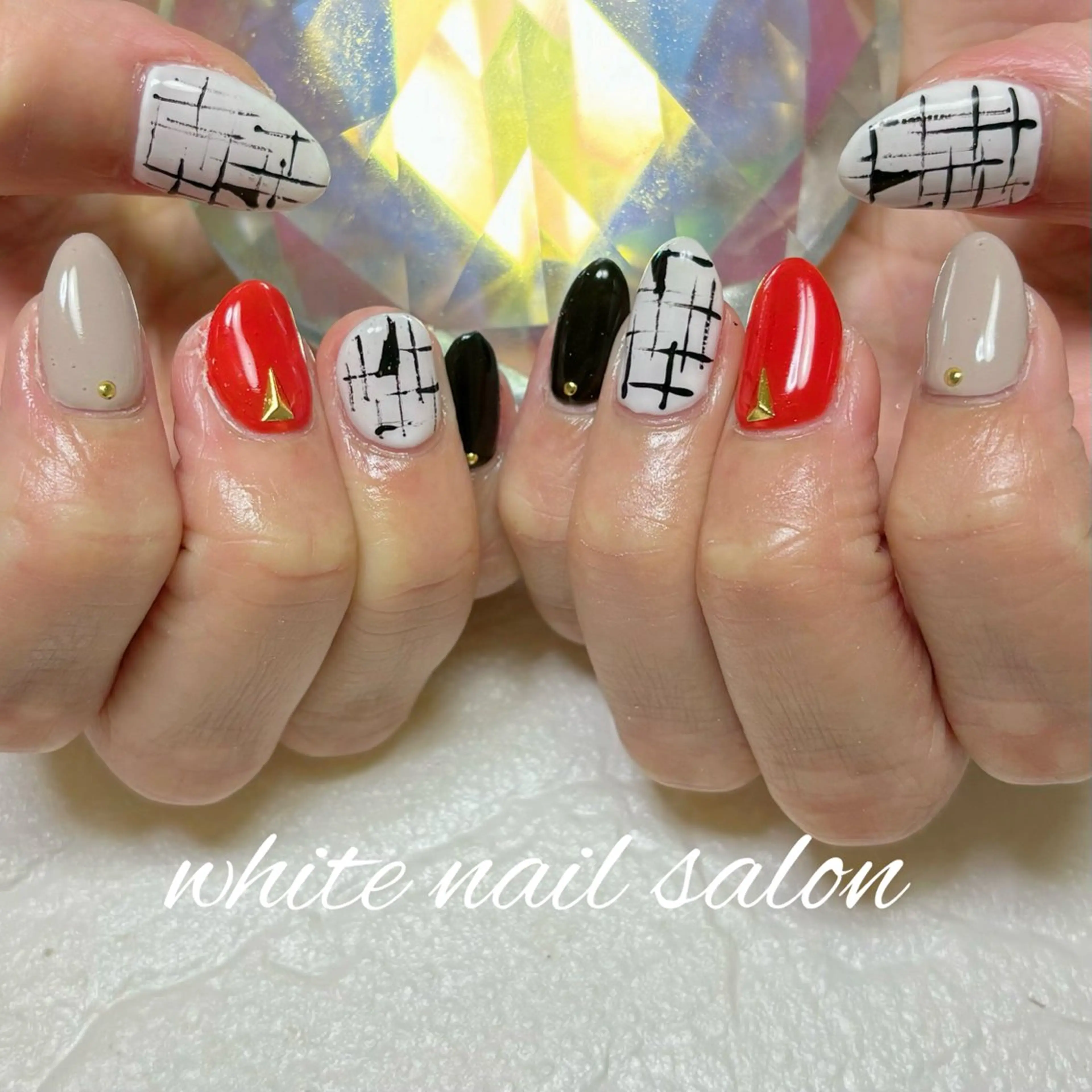 ネイル フットネイル ハンドネイル white nail salonのネイルデザイン
