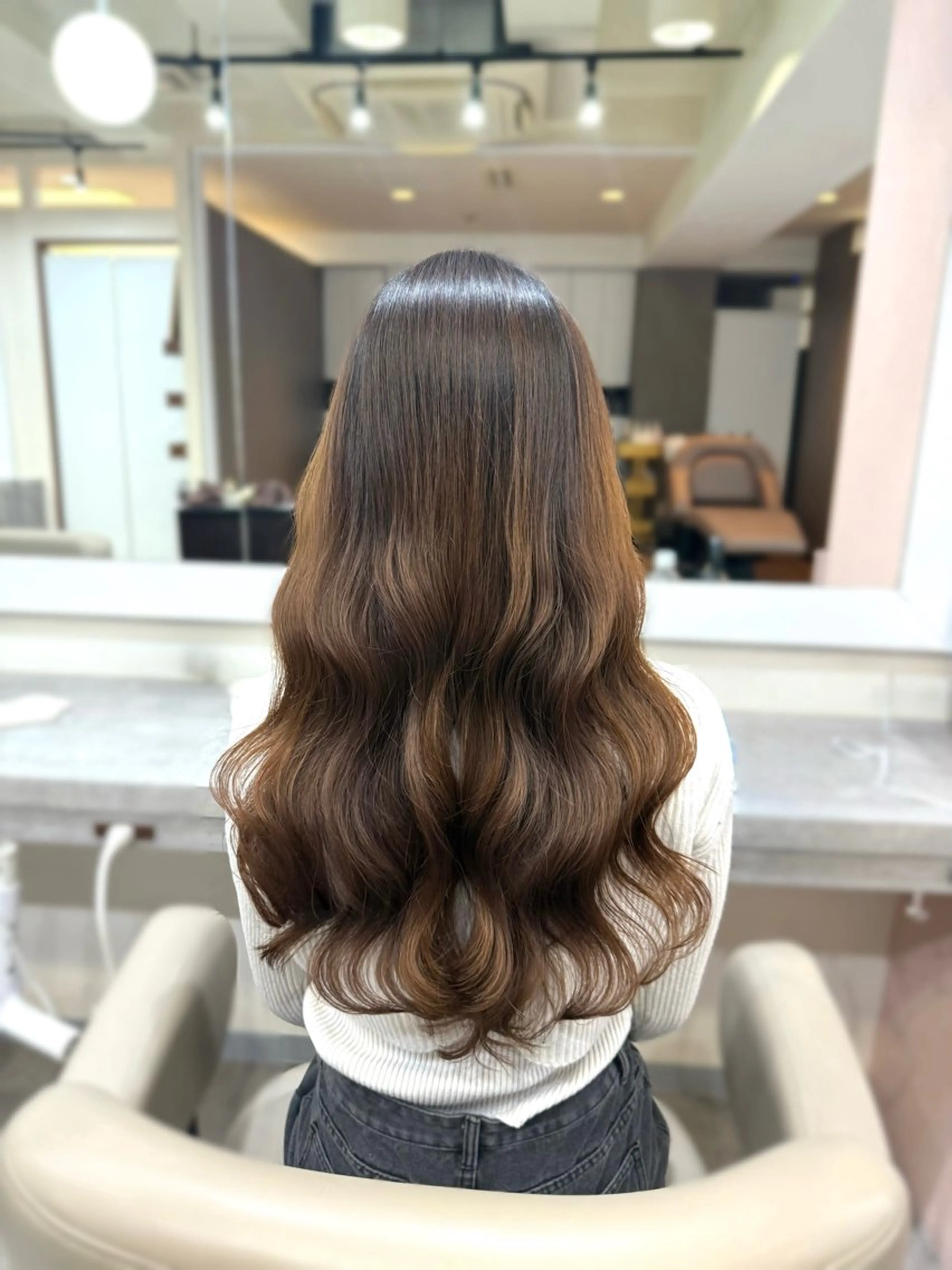 ロング 韓国風パーマ/ 菅沼 成郷のヘアスタイル