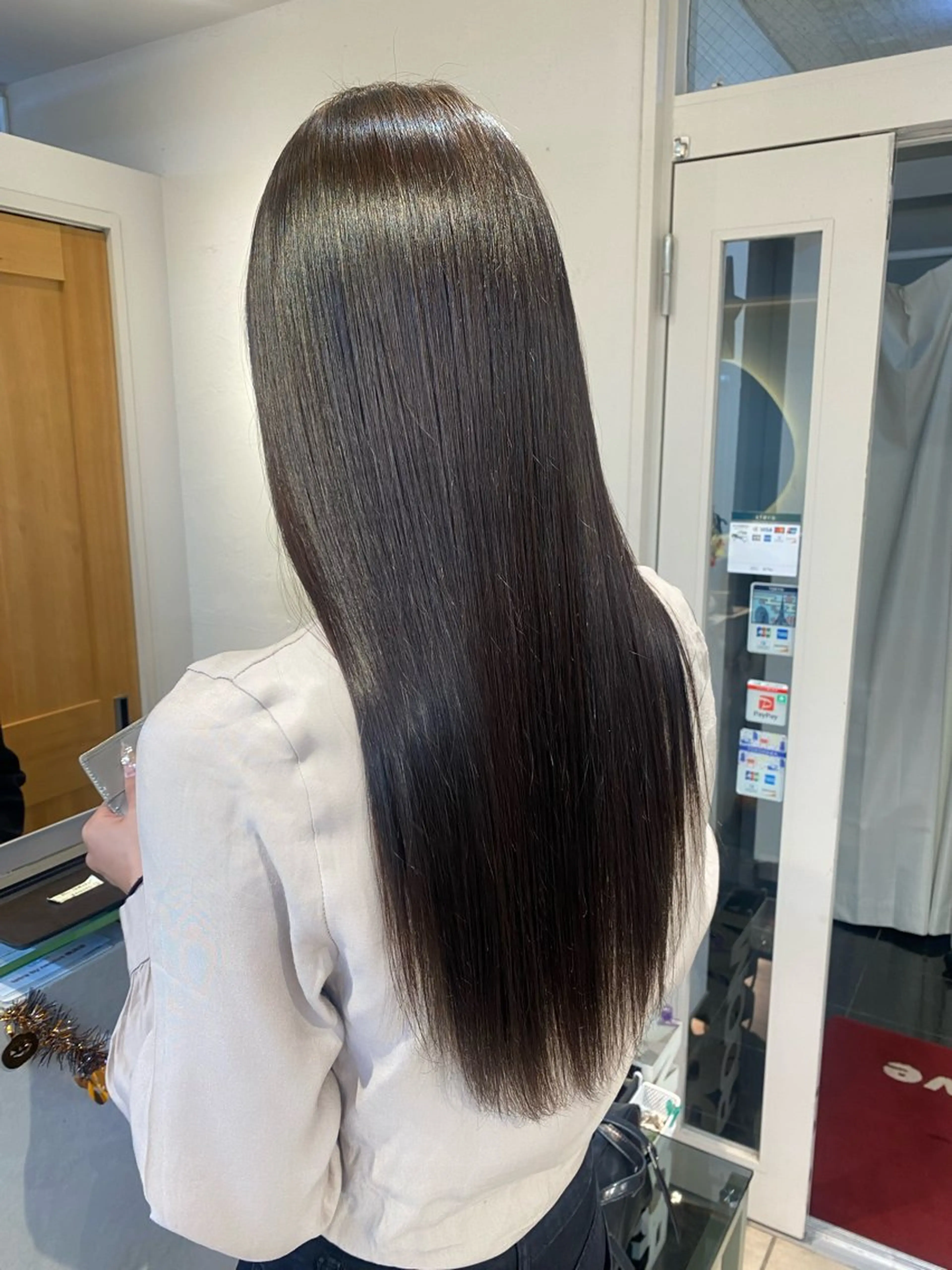 ロング カラー ブリーチ ブラウンカラー ナチュラルブラウン ブリーチなしカラー Aya　ブリーチなし 🌱　ダブルカラーのヘアスタイル