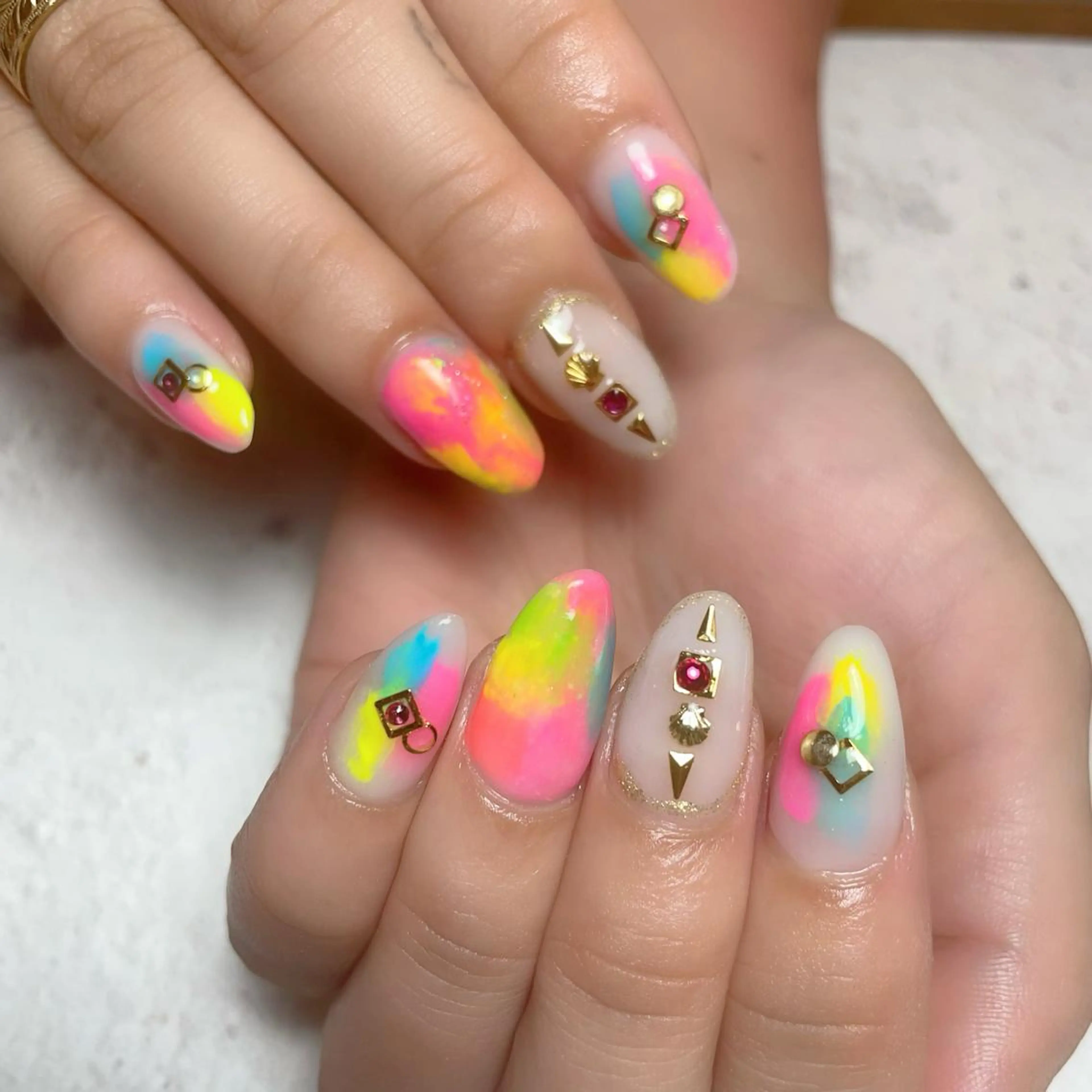 ネイル ハンドネイル Feel ‪‪☺︎‬Yuriaのネイルデザイン