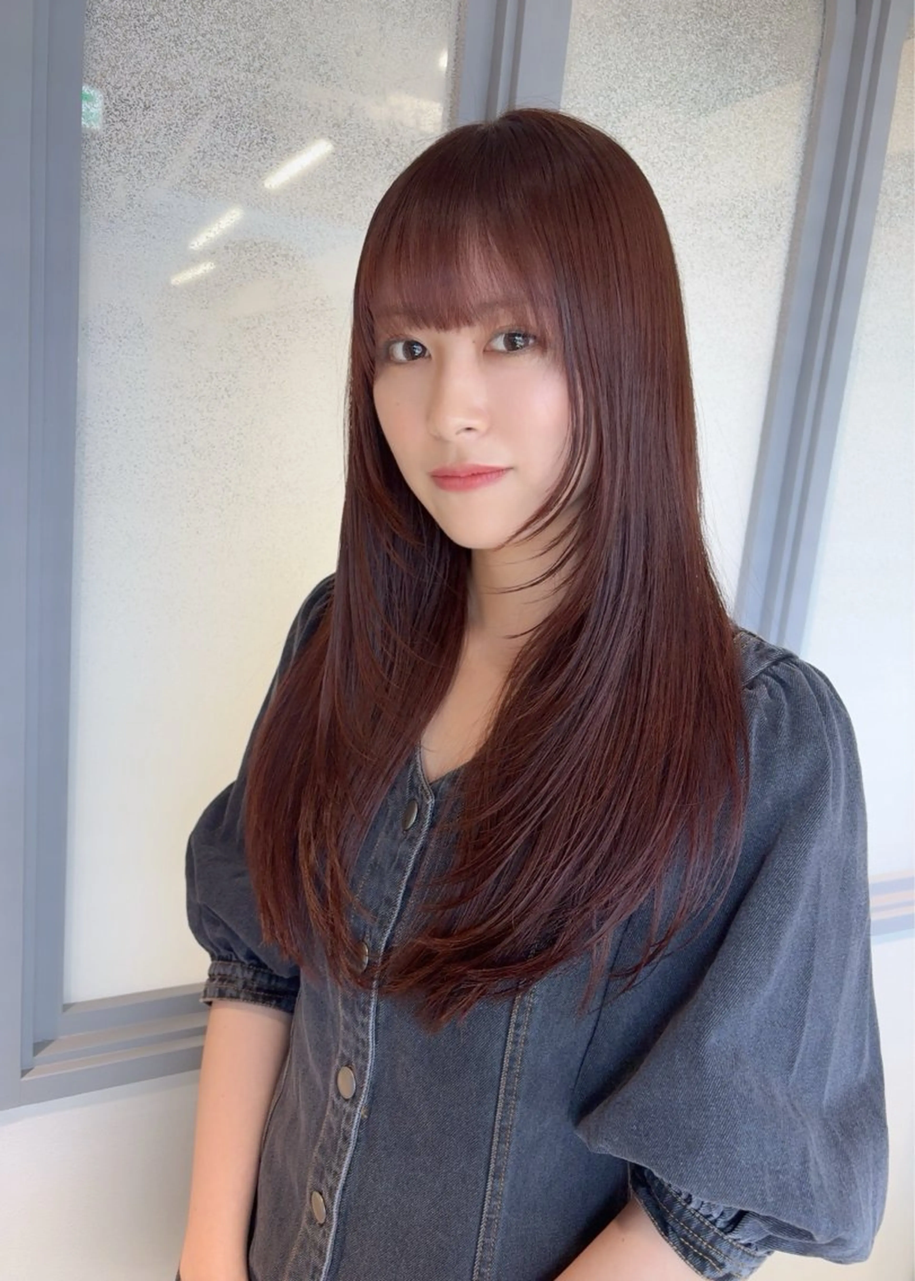 セミロング カラー ヘアアレンジ 透明感カラー 顔まわりレイヤー 韓国風ヘア レイヤーカット 小顔カット カット ヘアカラー トリートメント 【副店長】六三四🌻 指名No.1のヘアスタイル