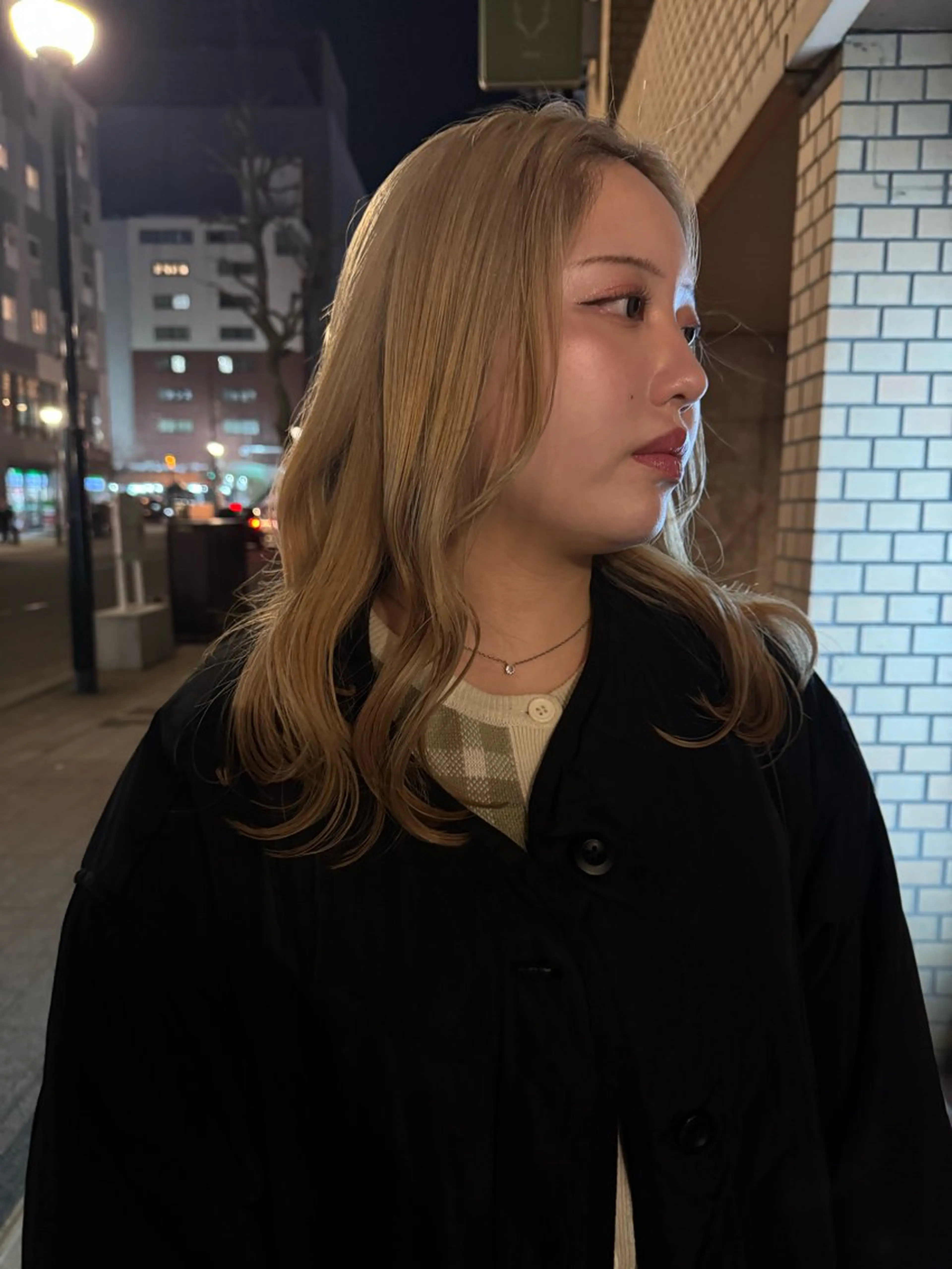 セミロング カラー カット ヘアカラー 阿部  ことみ /パーマモデルのヘアスタイル