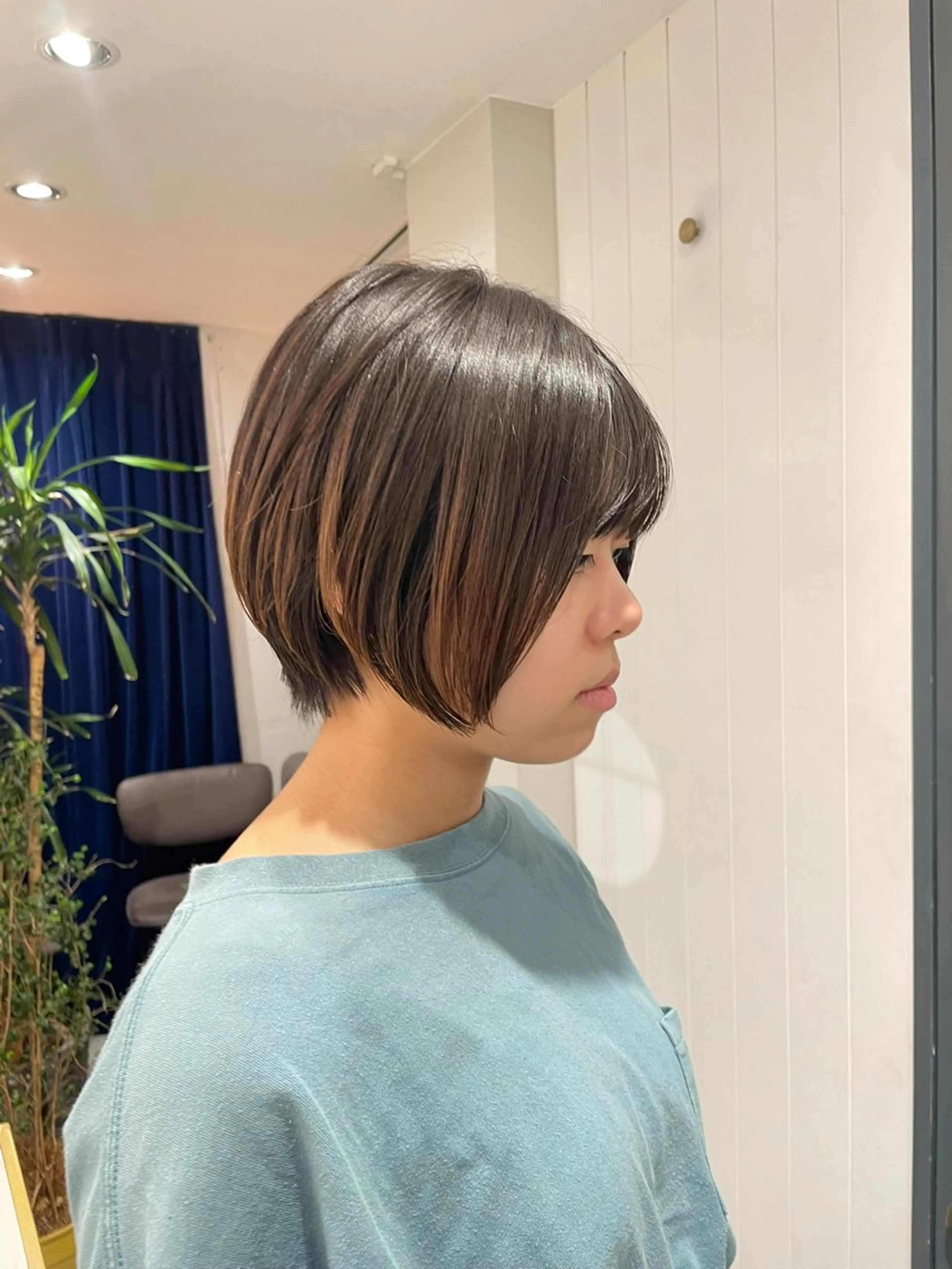 ショート ショートボブ ボブ ショートヘア レイヤー♡ 石川優奈のヘアスタイル