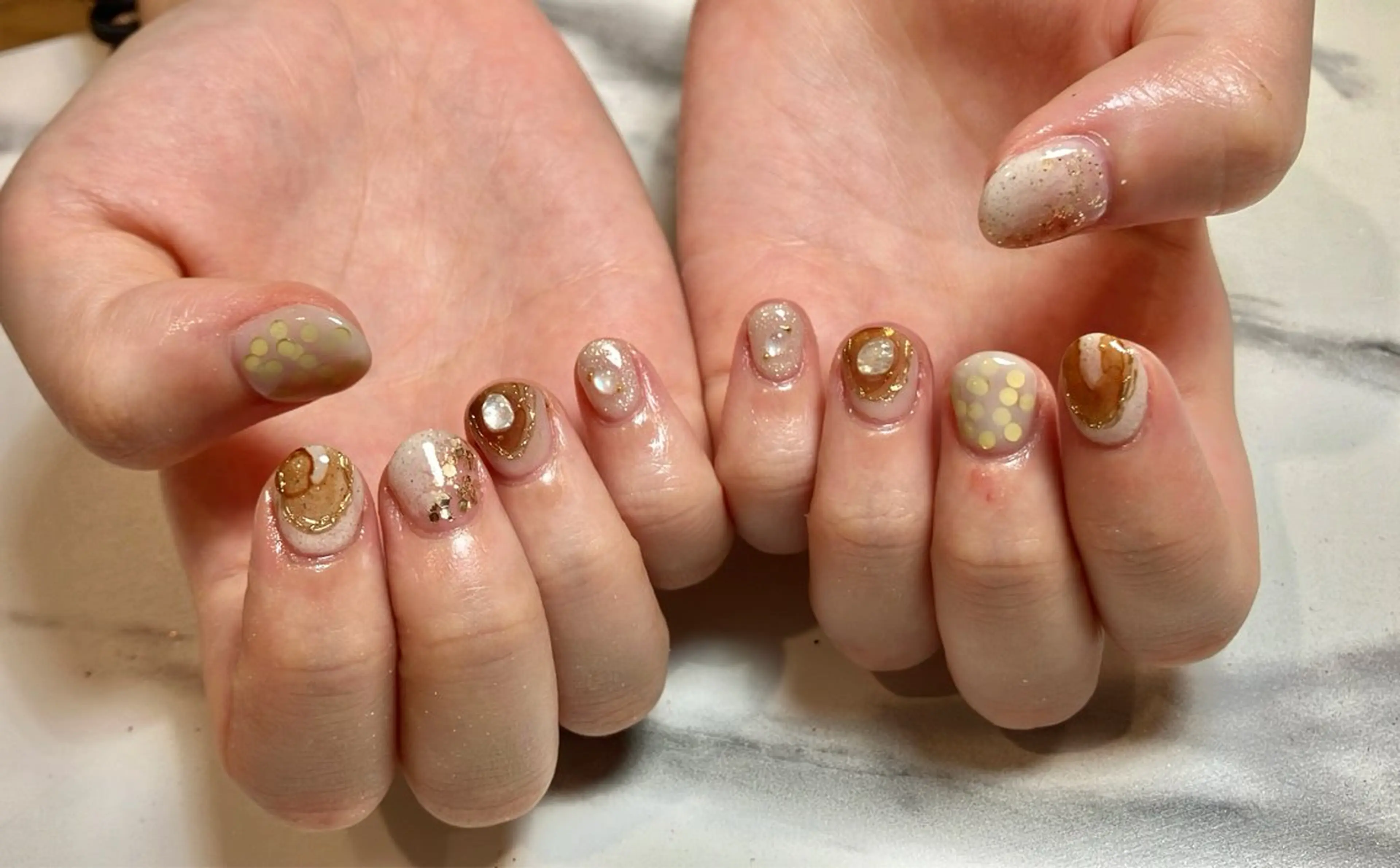 ネイル ハンドネイル たまプラーザ ANZUのネイルデザイン