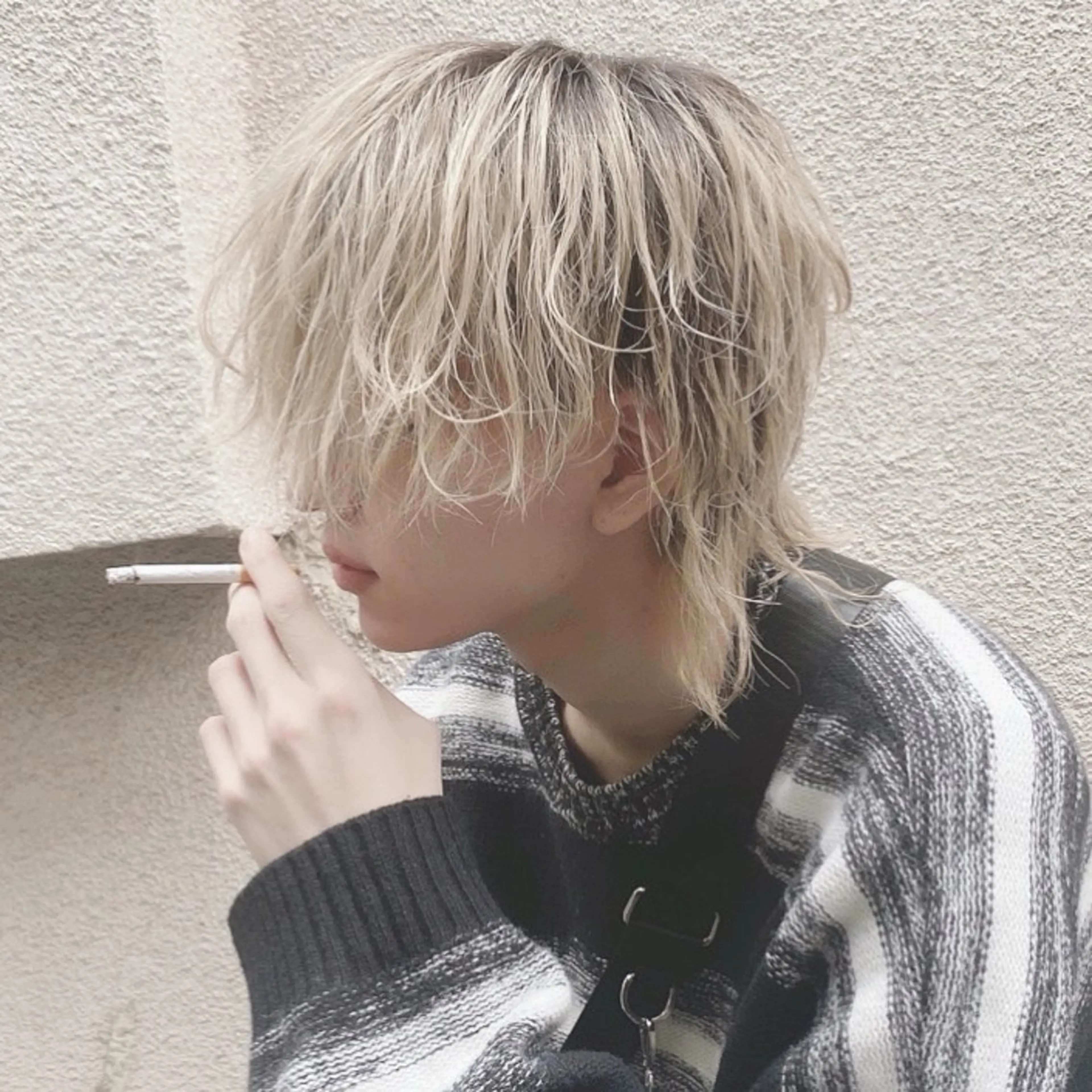 メンズ カット ニュアンス/フェザー /ウルフ/伶馬のヘアスタイル