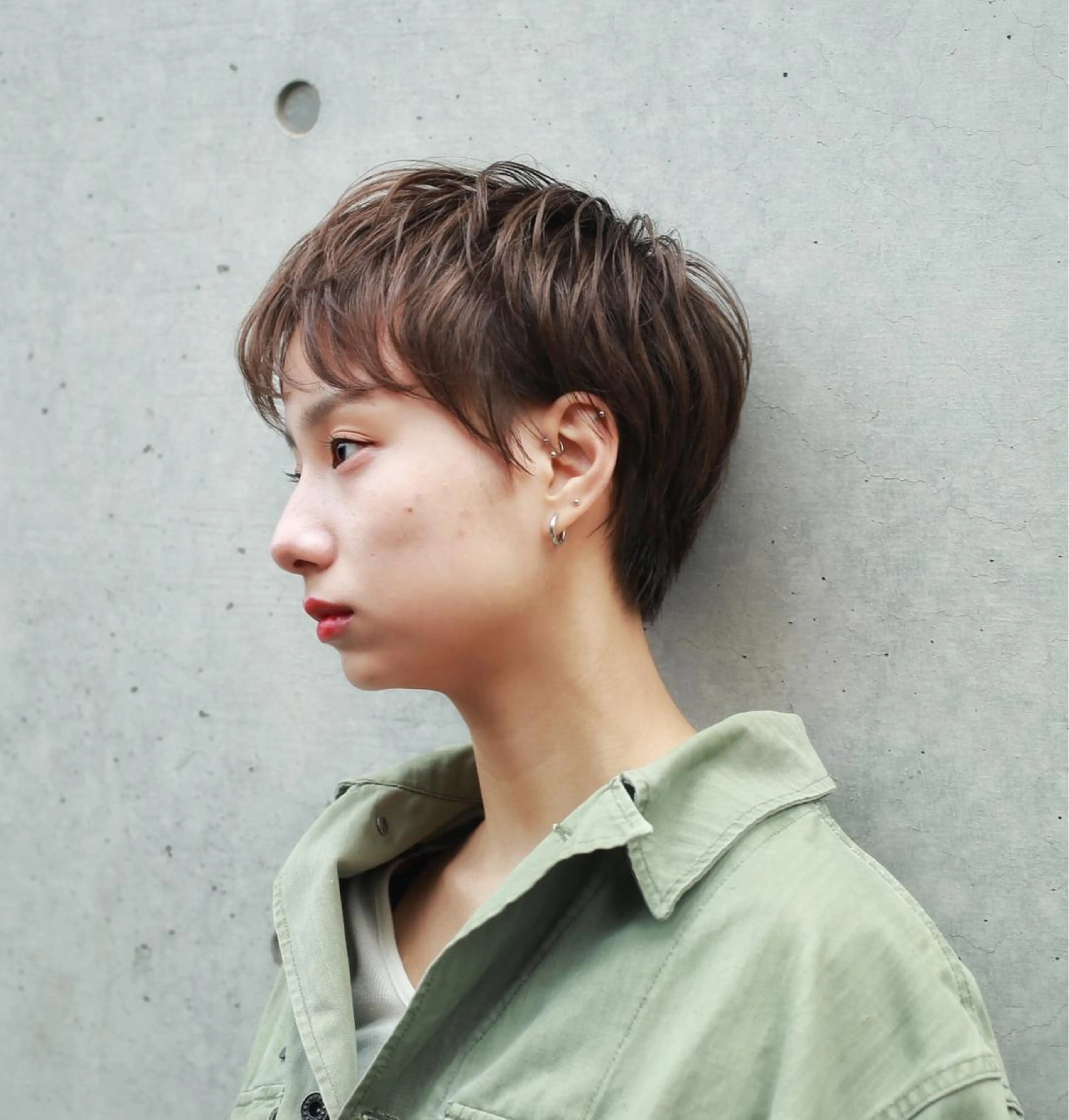 ショート カラー 🌈月1夜モデル募集 📩ください⭐️のヘアスタイル