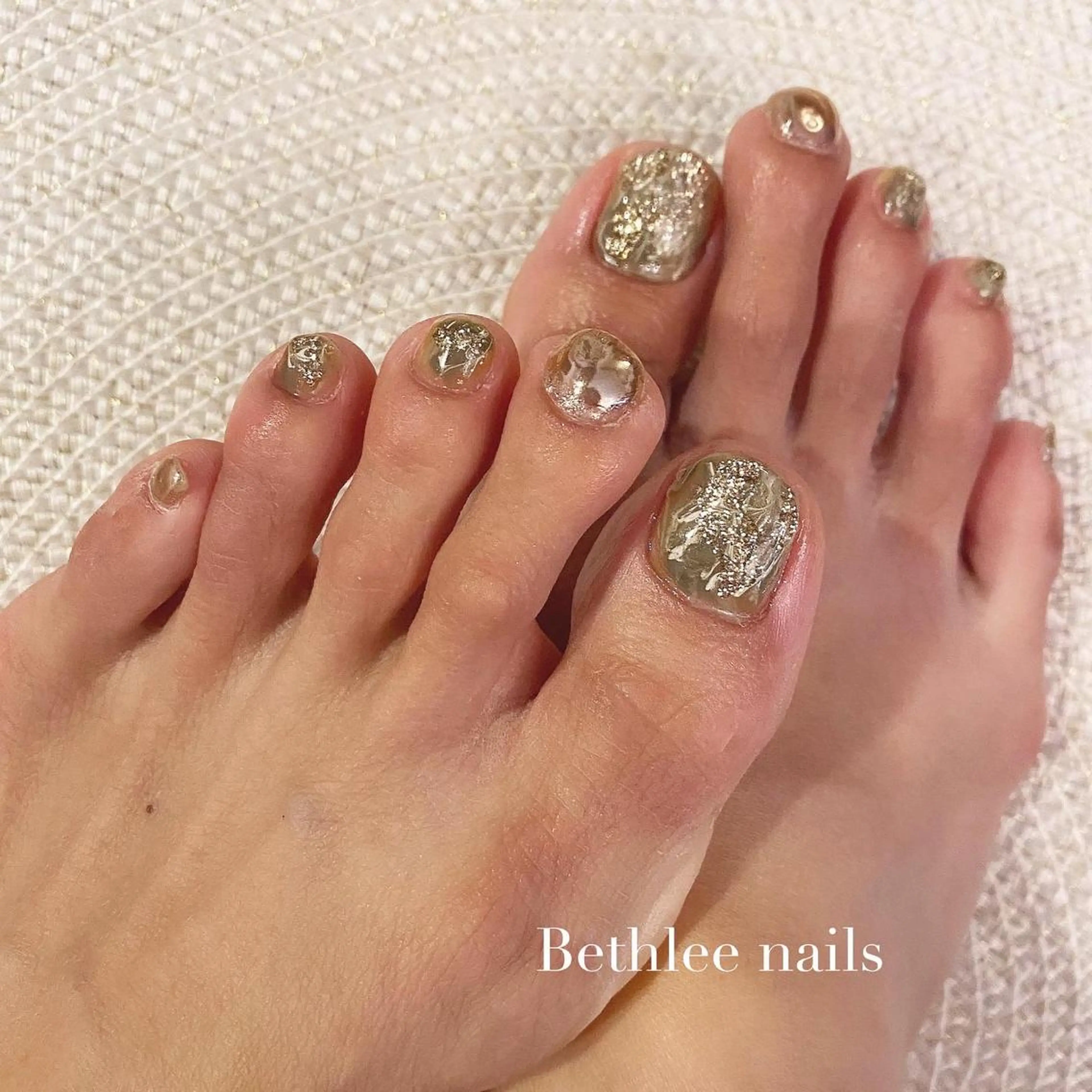 ネイル グリーン 大理石ネイル(マーブル) Bethlee nailsのネイルデザイン