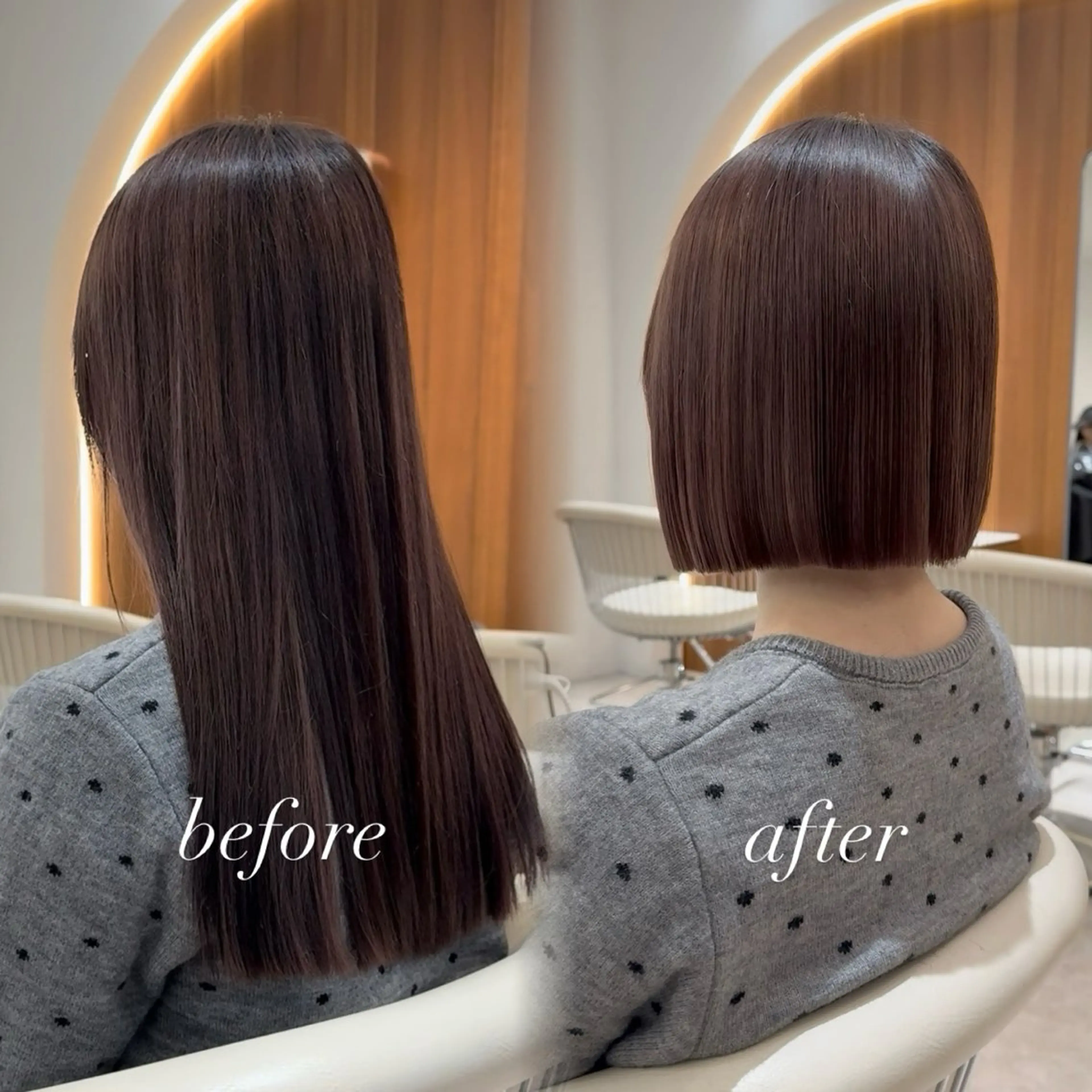 ミディアム カラー 切りっぱなしボブ ショートボブ ボブレイヤー 透明感カラー ボブ カット ヘアカラー トリートメント 田中航平/渋谷ボブ/ レイヤーボブのヘアスタイル