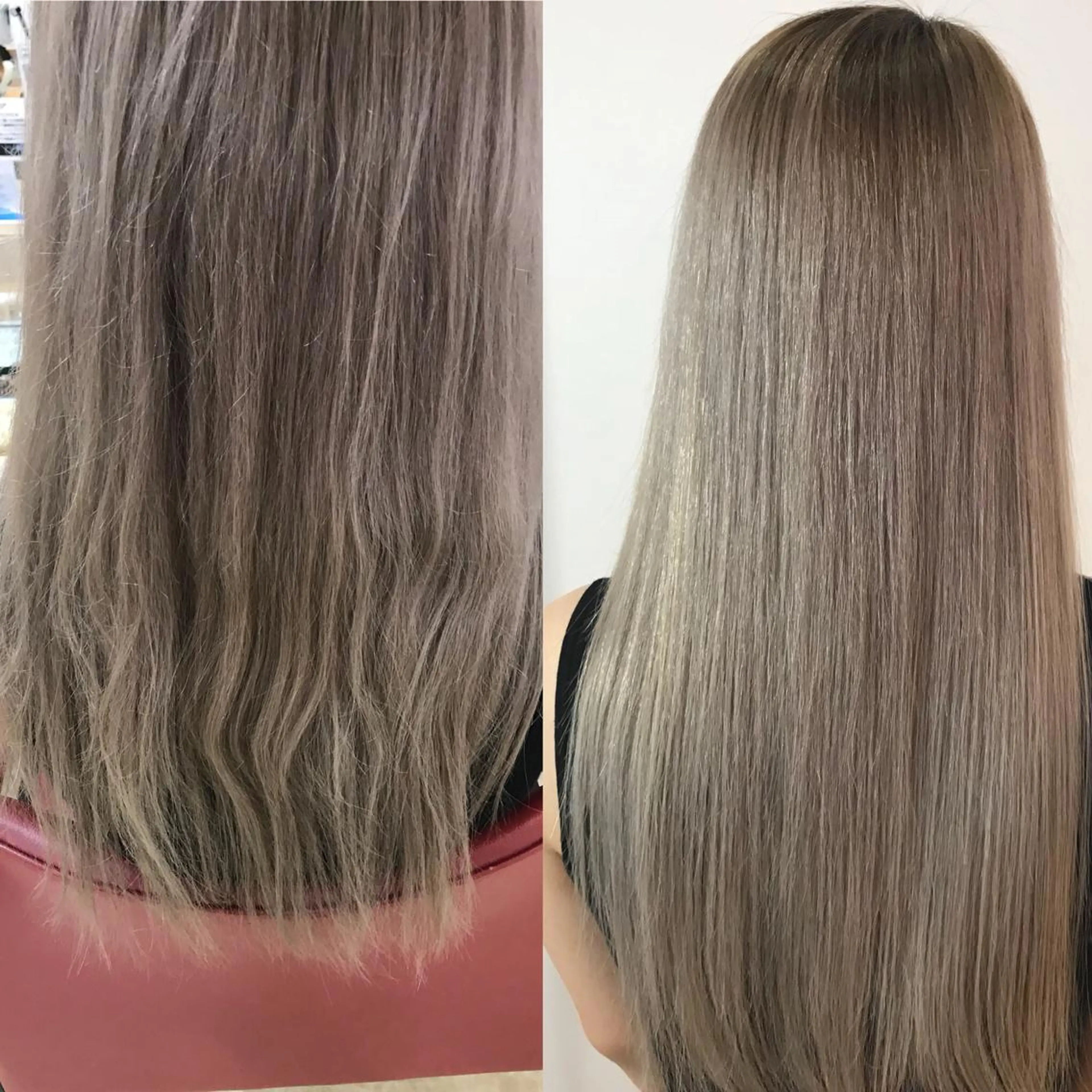 ロング くせ毛 髪質改善 ウルフカット レイヤーカット上柿のヘアスタイル