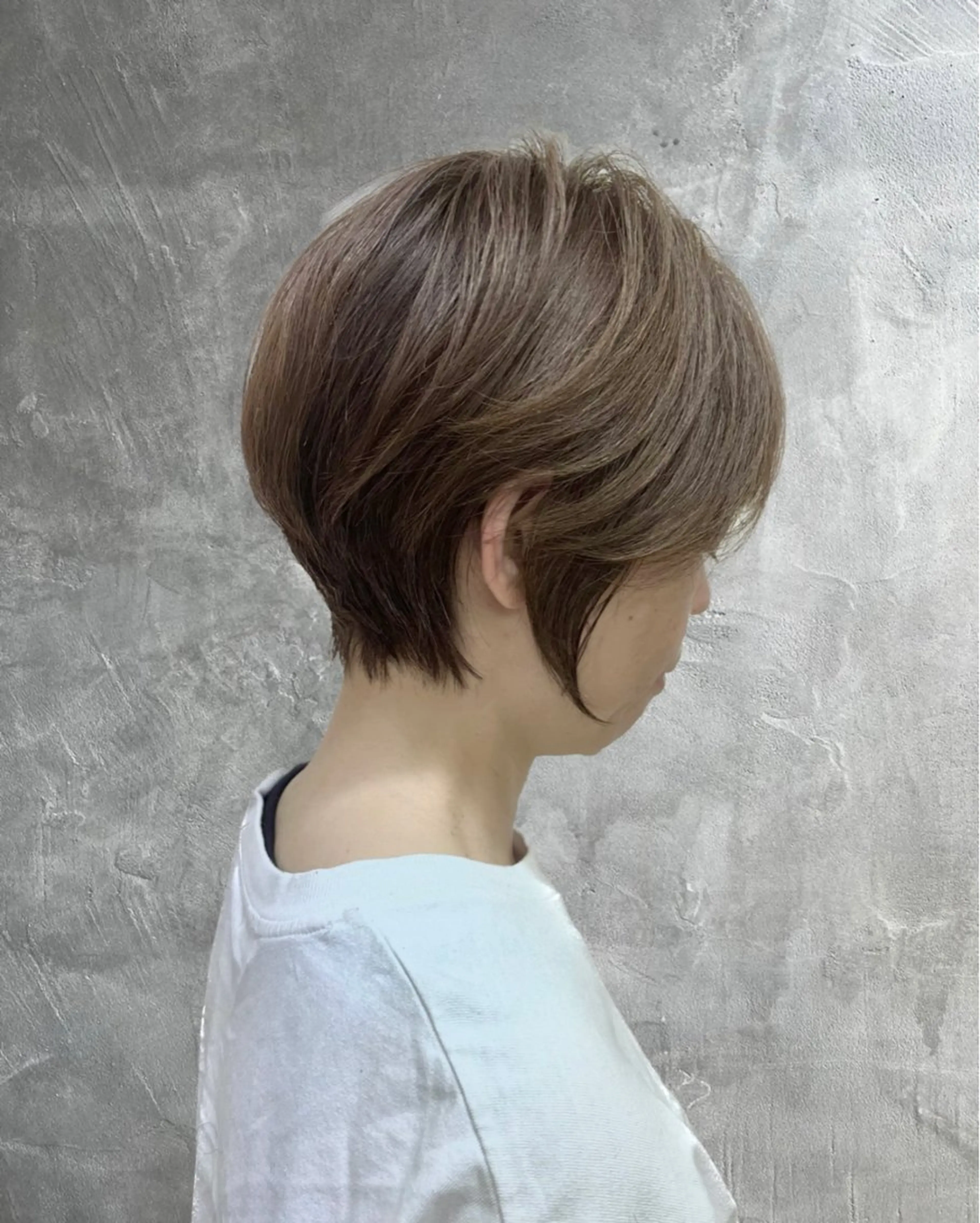 ショート カット ヘアカラー はまだ かんたのヘアスタイル