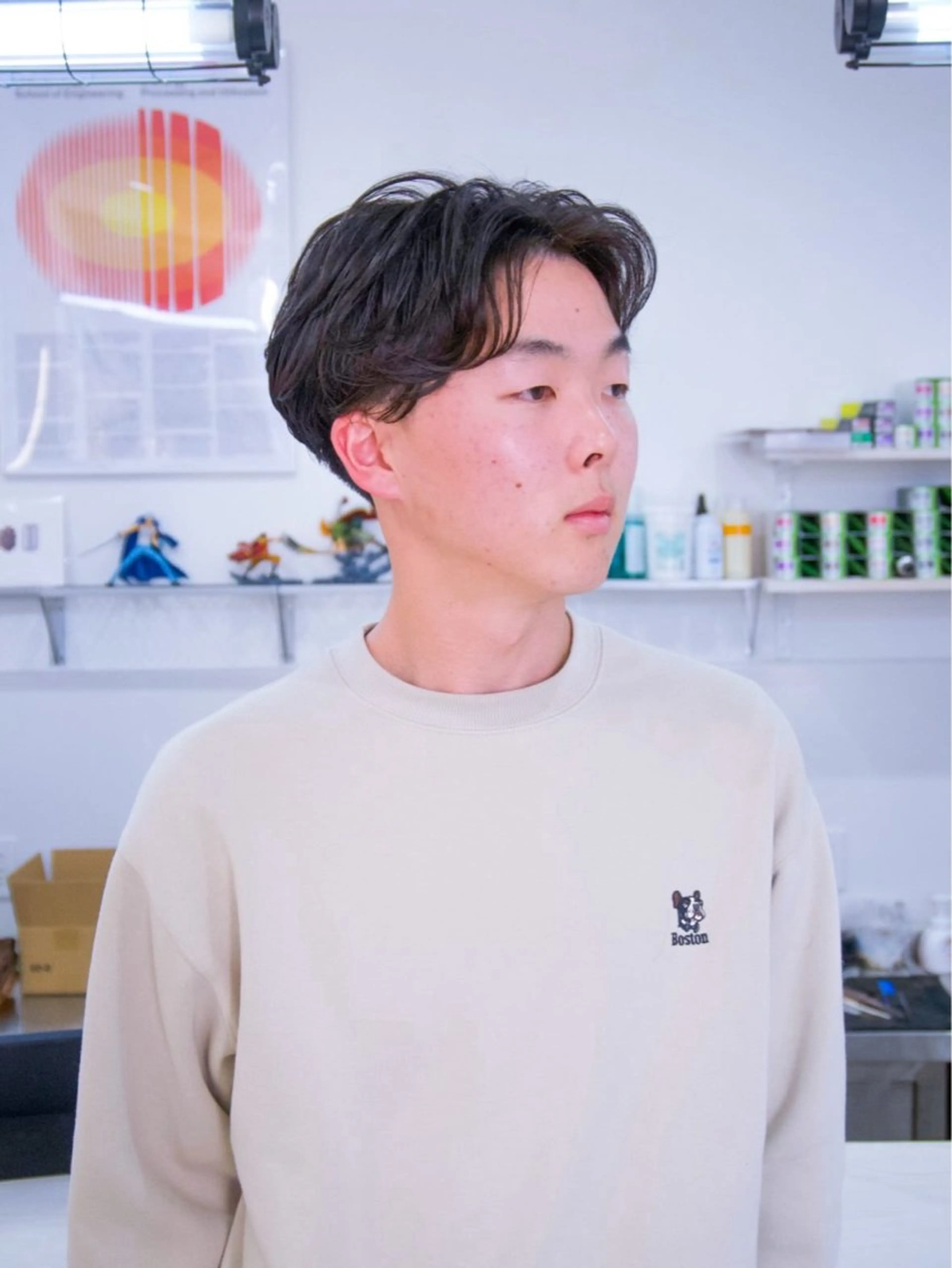 パーマ メンズ カット パーマ 吉田 みき ｜磐田｜メンズサロンのヘアスタイル