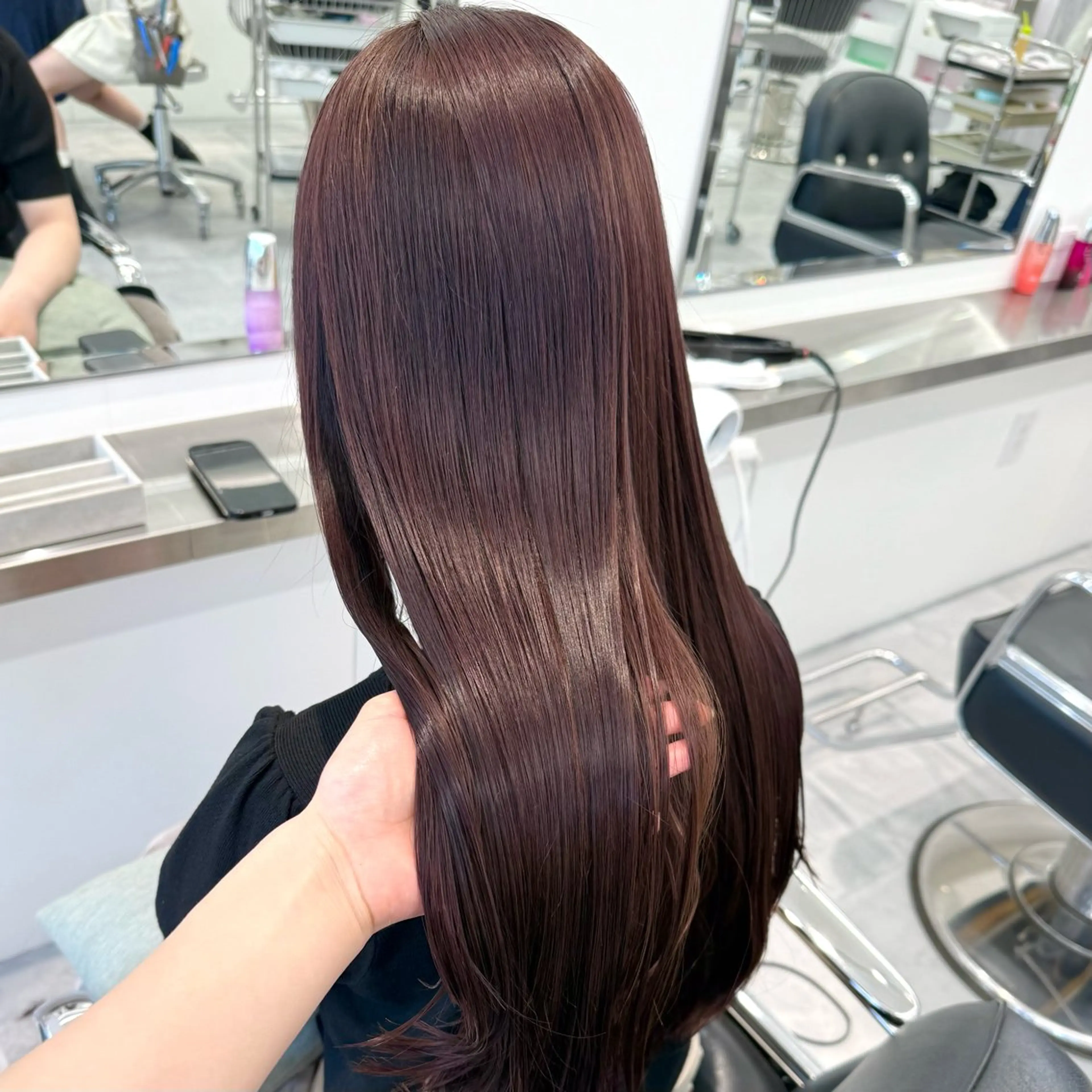 ロング カラー ヘアカラー トリートメント ParveMix￤ 大賀さつき🍨🤍のヘアスタイル