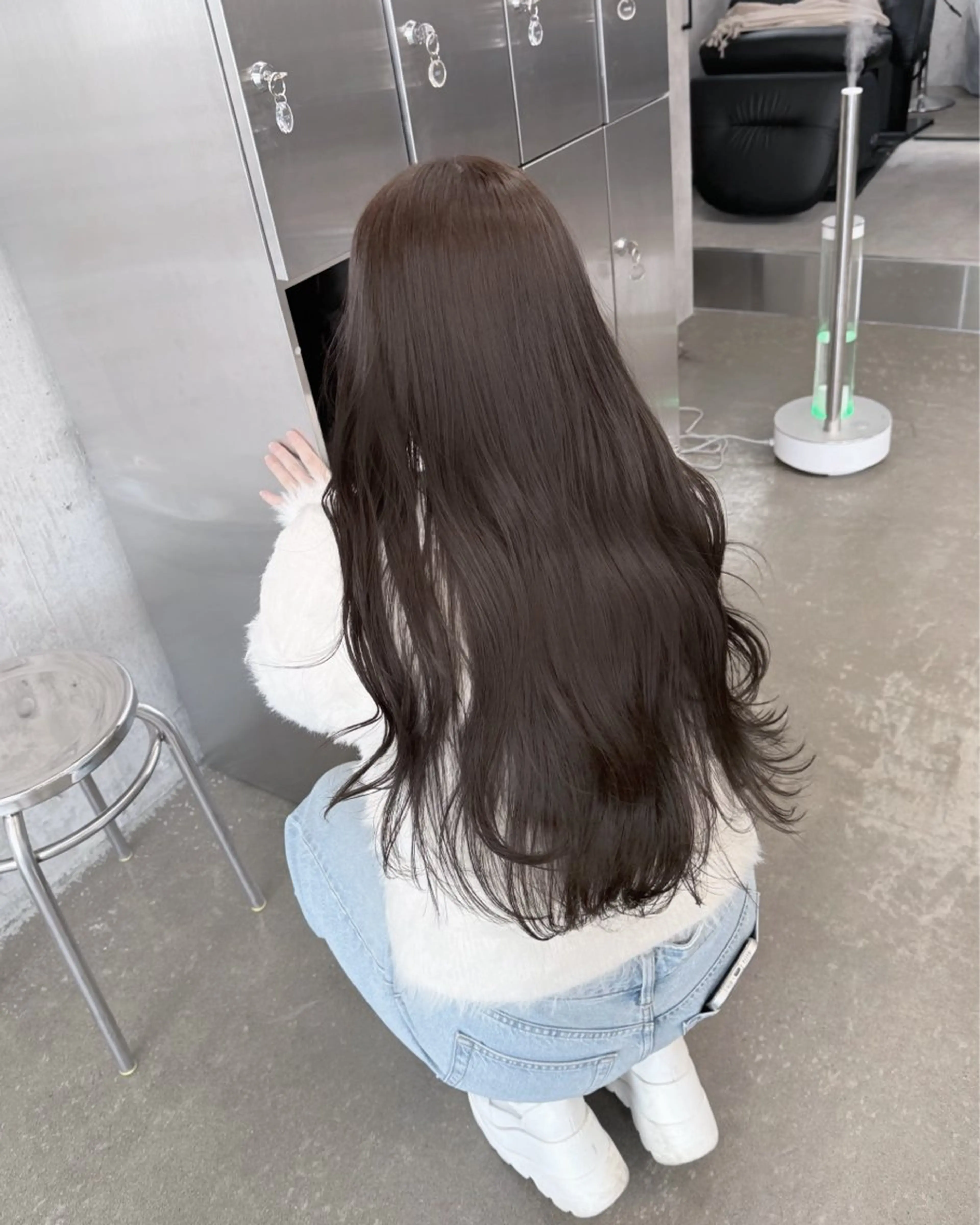 ロング カラー グレージュ 高橋大樹/グレージュ 透明感/髪質改善のヘアスタイル