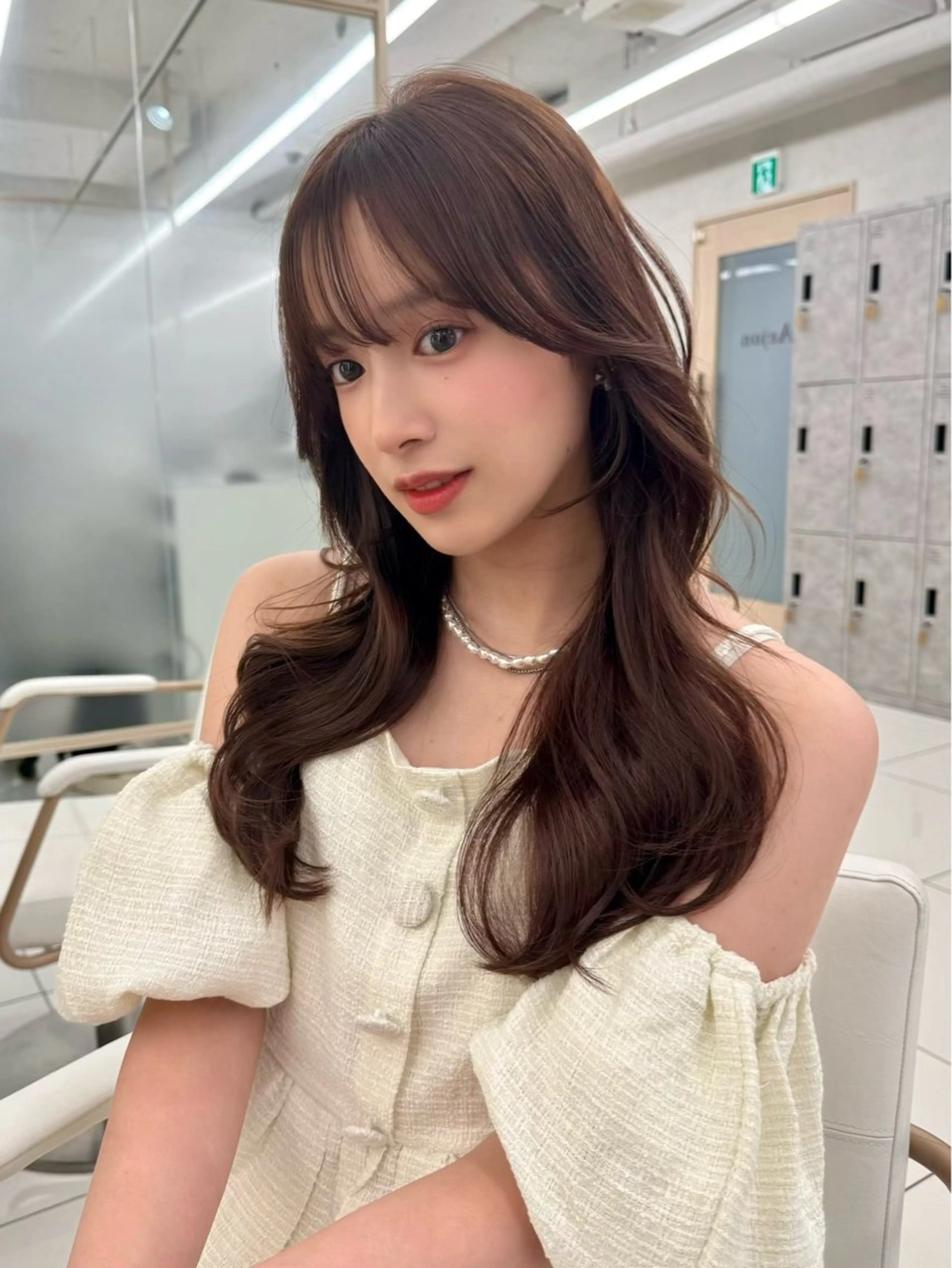 ロング 顔周り🇰🇷韓国 レイヤー/いづみ💞のヘアスタイル