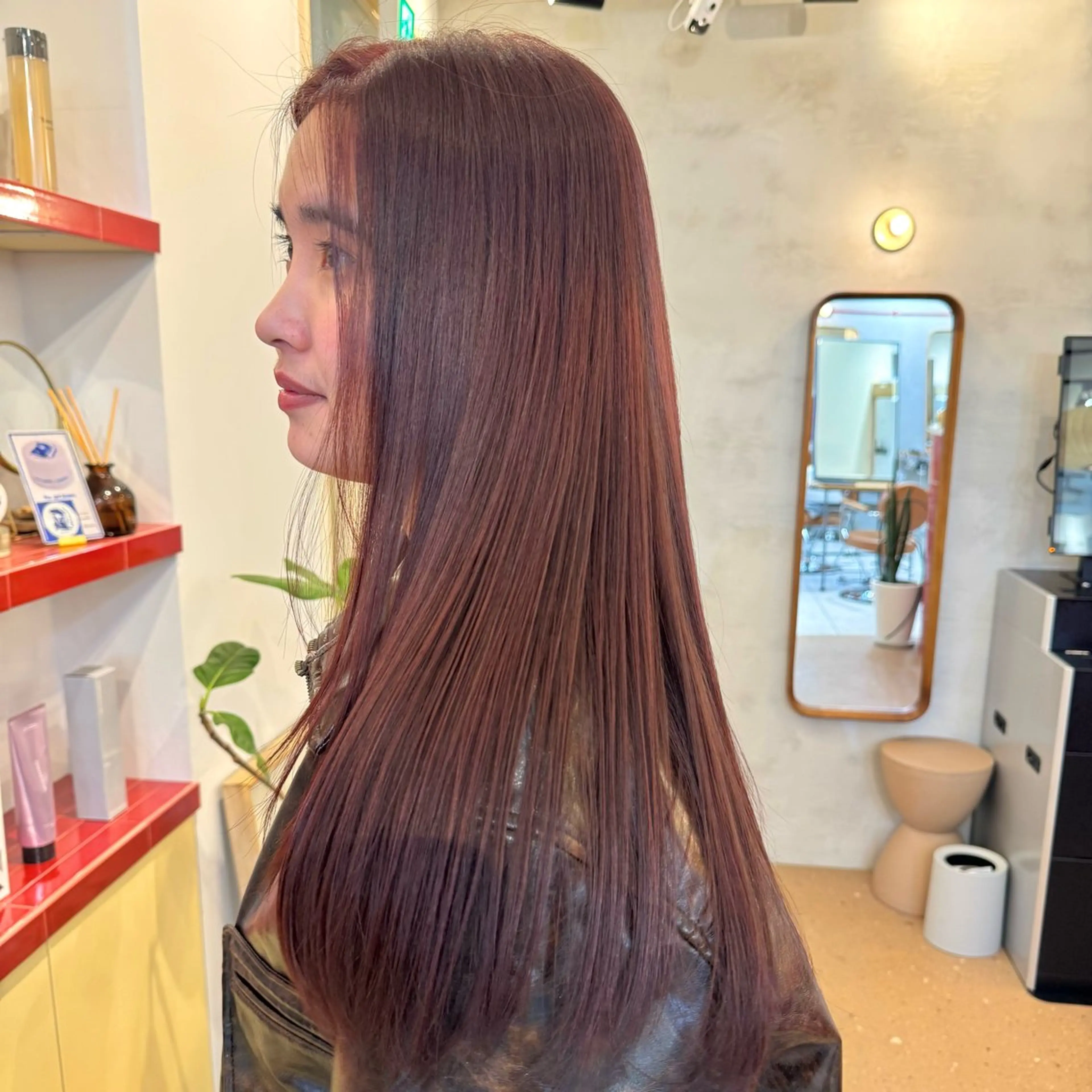 セミロング カラー ヘアカラー 🫧艶カラー/ダブル カラー♡/桜🌸のヘアスタイル