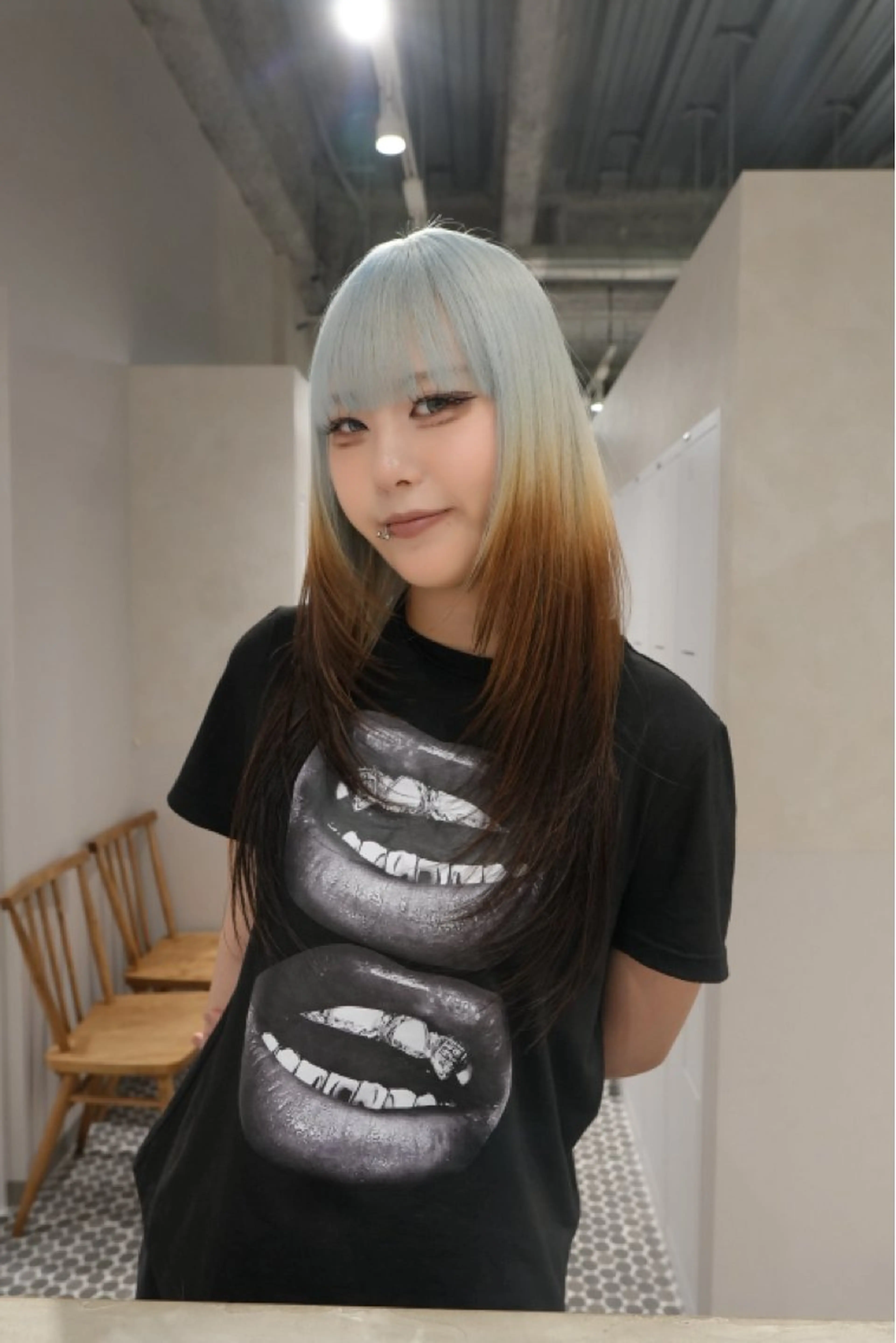 ロング ヘアカラー ハイトーン/デザイン /enne/あこ🦖のヘアスタイル