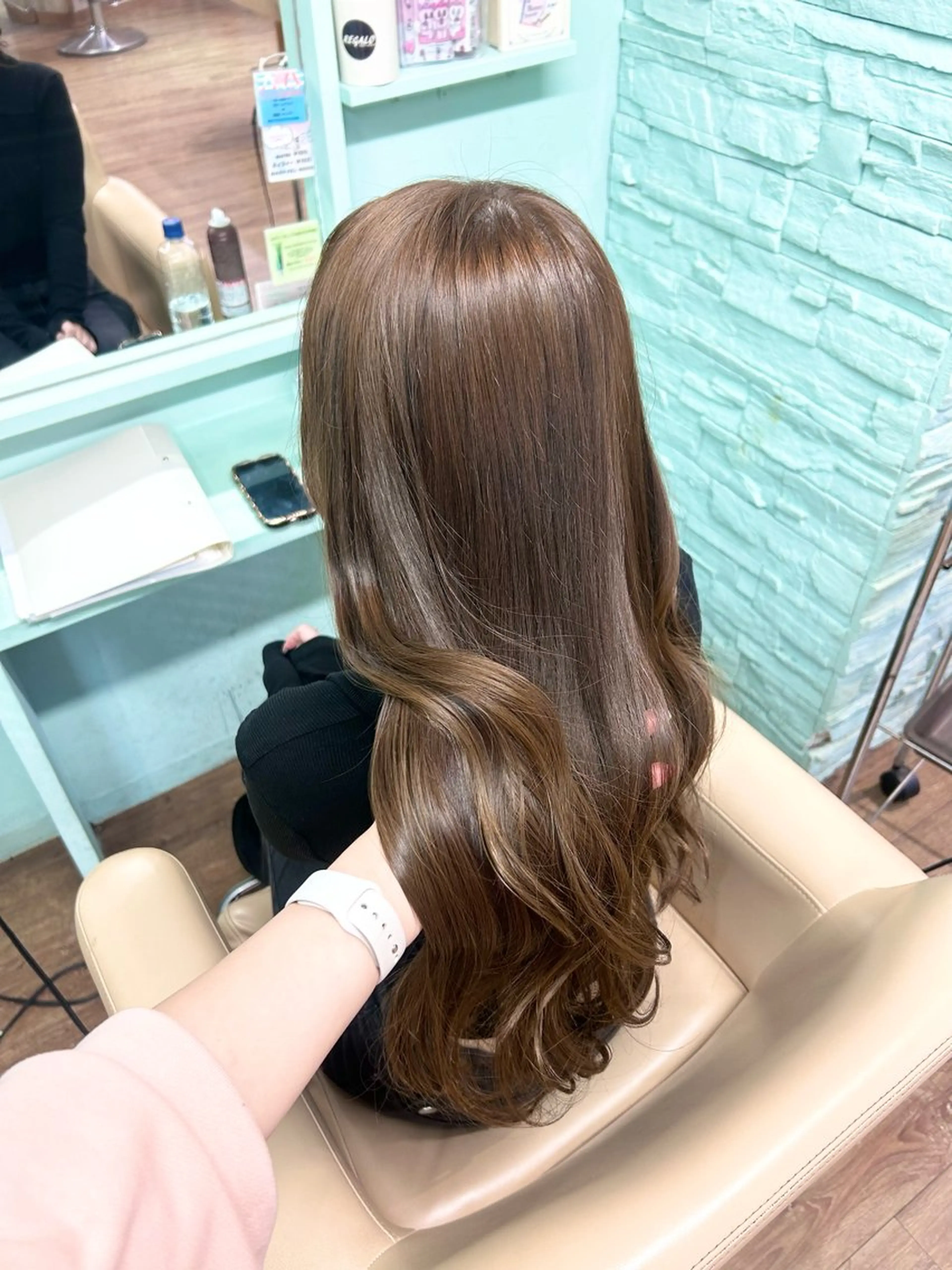 ロング カラー ベージュカラー ブリーチ ダブルカラー ヘーゼル ブリーチなしカラー 🐰🎀艶髪特化 yuzuka🎀🐰のヘアスタイル