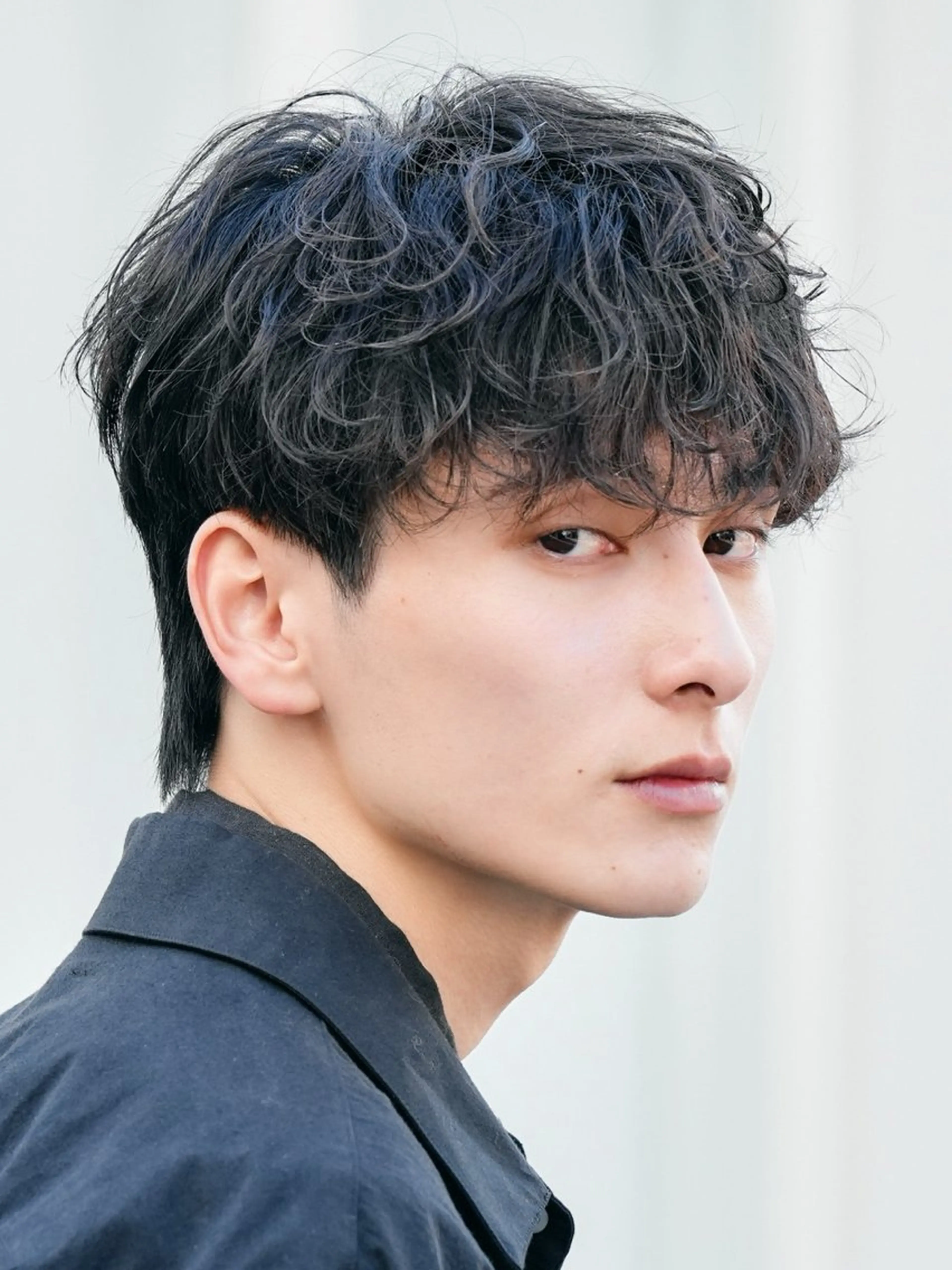 パーマ メンズ マッシュパーマ fifth岡村優作のヘアスタイル