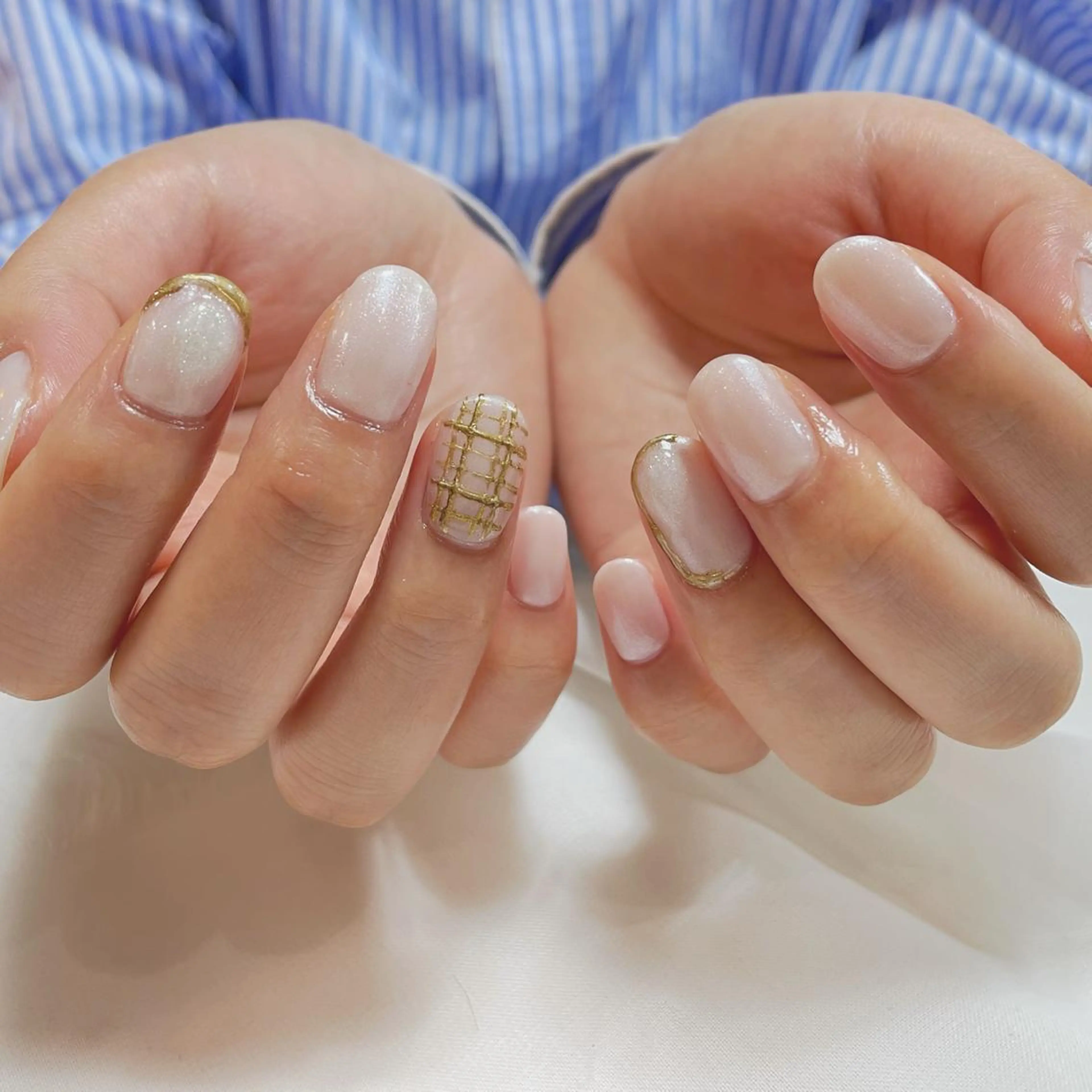 ネイル 氷ネイル・うるうるネイル ラメ(グリッター) ぷっくりネイル Tsukahara 🌷仙台PARCOのネイルデザイン