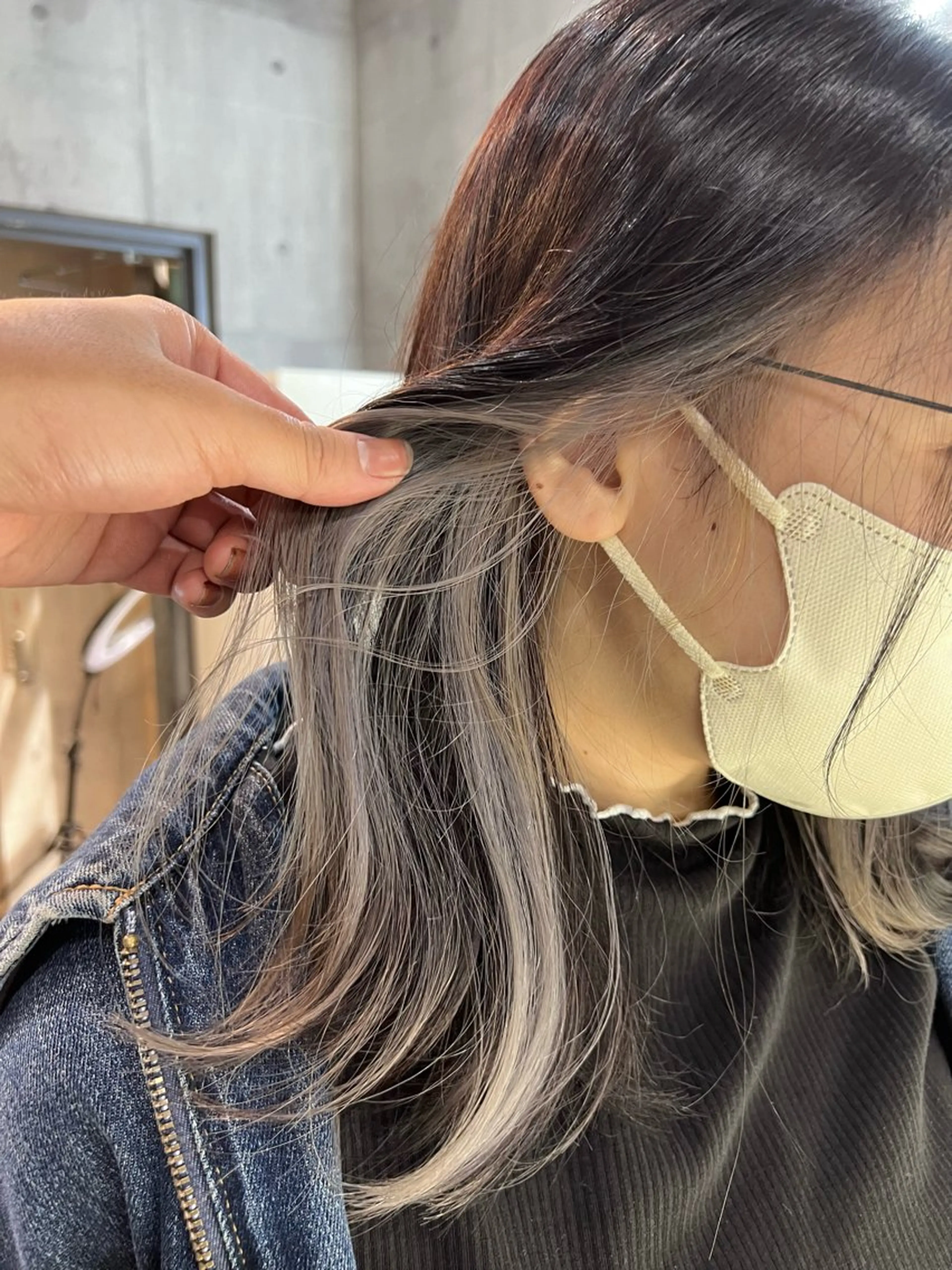 ミディアム カラー ヘアアレンジ キッズ ネイル マツエク・マツパ アイブロウ ヘアカラー 韓国/顔周り/透明感 /レイヤー/ひなたのヘアスタイル