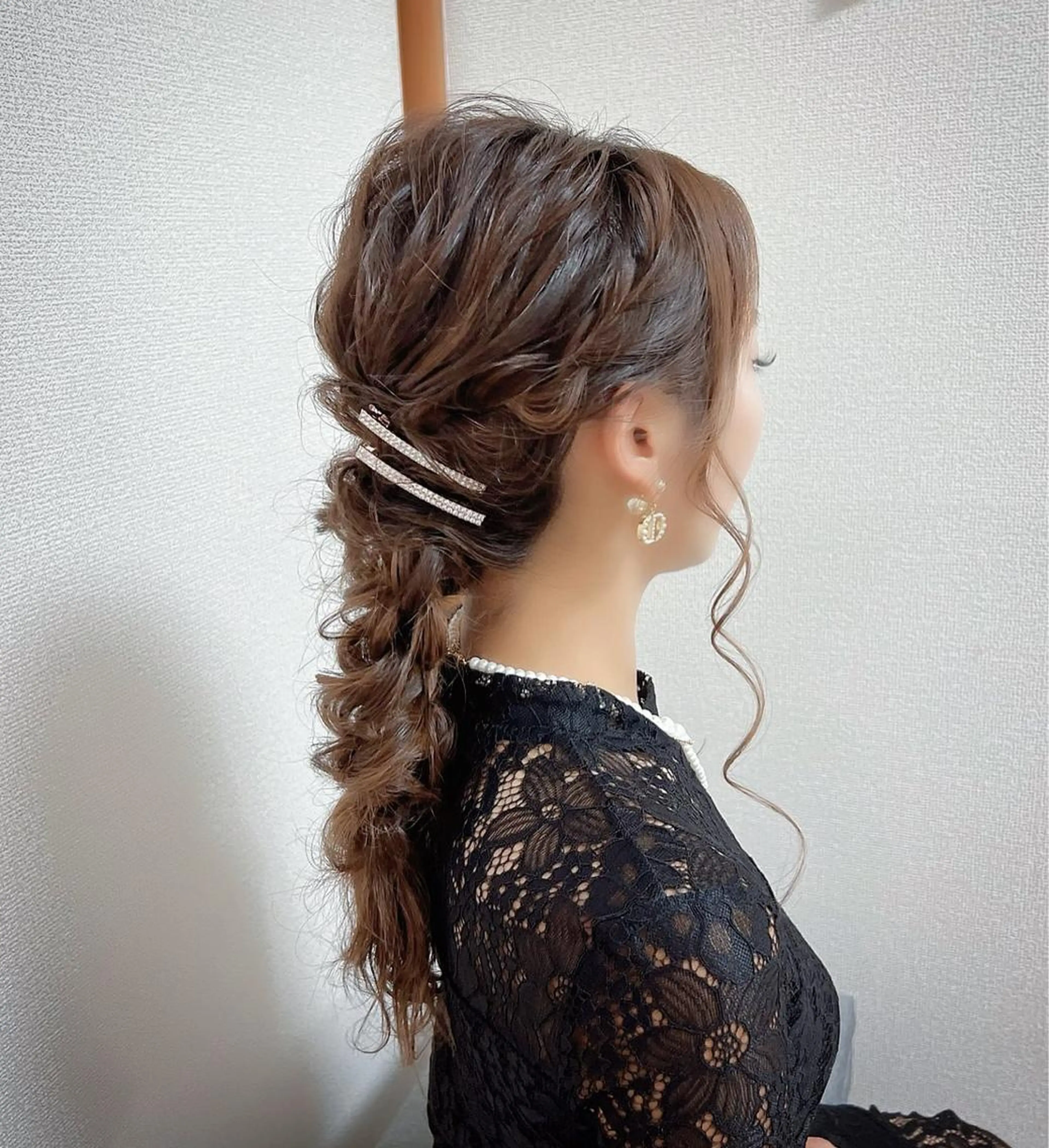 ロング ヘアアレンジ ヘアセット KANA カナのマツエク・マツパデザイン