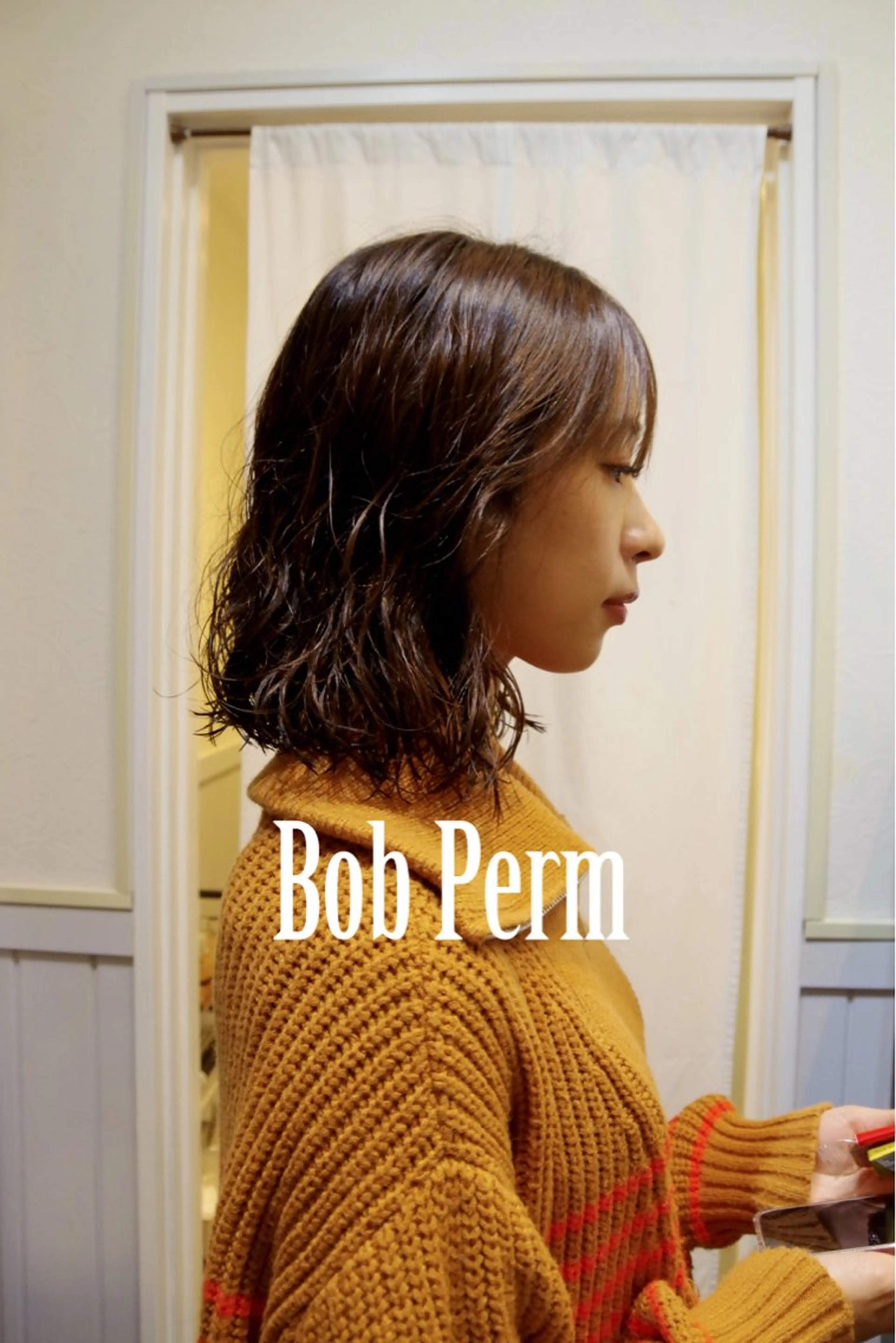 ミディアム パーマ ミディアムパーマ デジタルパーマ ショート& パーマ　坂本のヘアスタイル