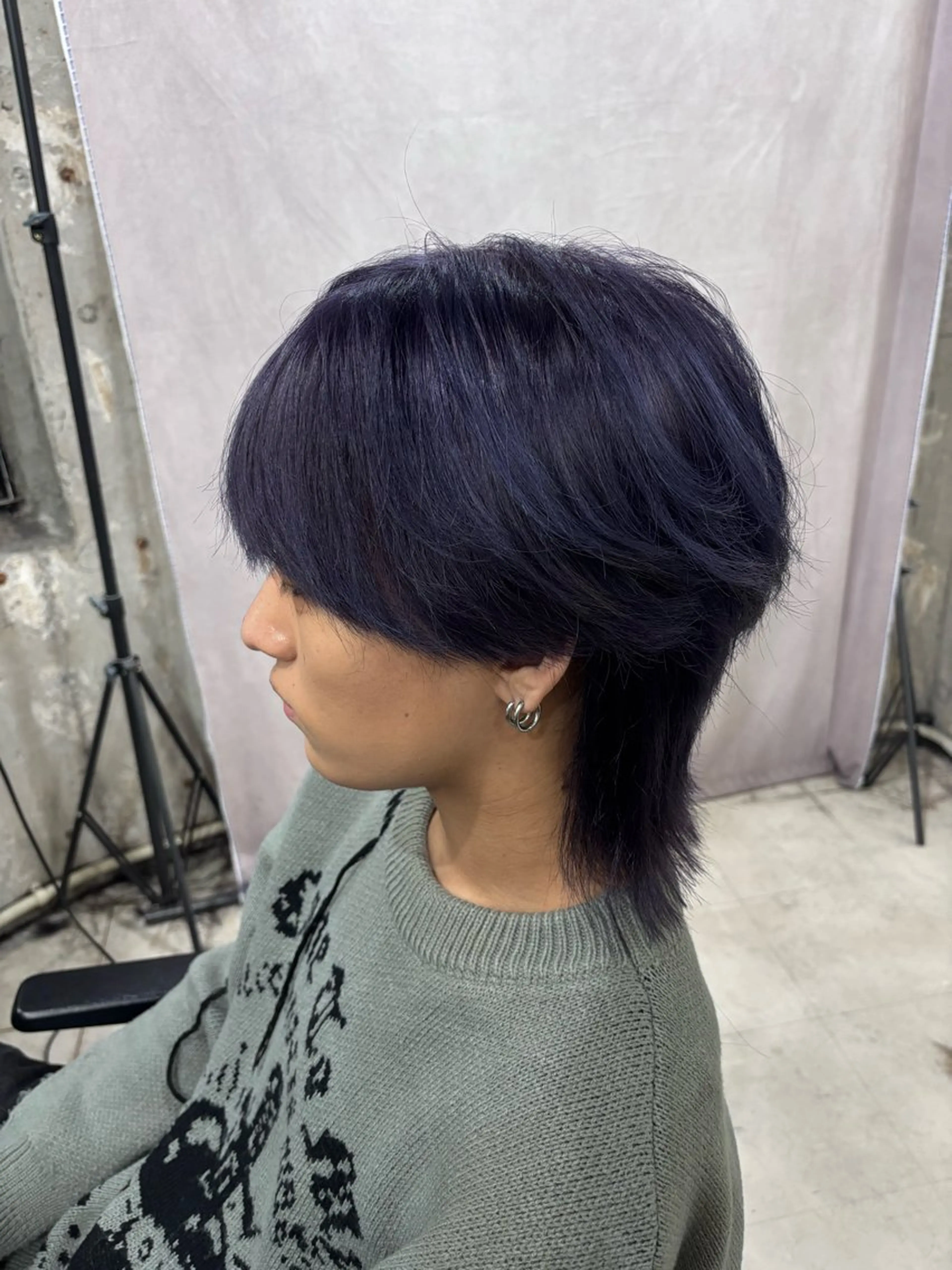 ミディアム カラー メンズ カット ヘアカラー RACCOON.TOKYO 渋谷店所属・メンズカット特化🐺 ウルフ[店長]置塩祥のヘアスタイル