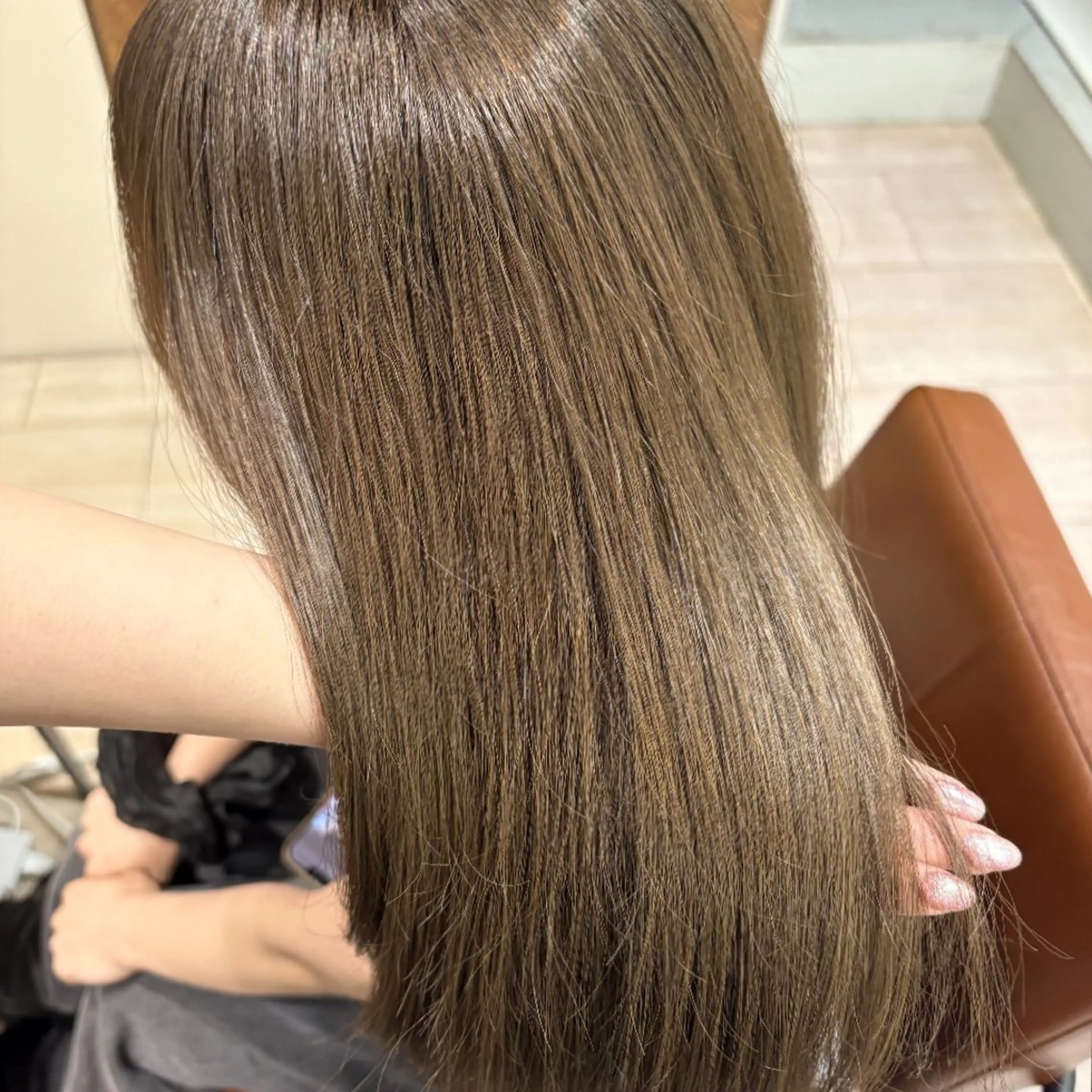 セミロング ヘアカラー トリートメント Nanako。/韓国 ハッシュカットのヘアスタイル