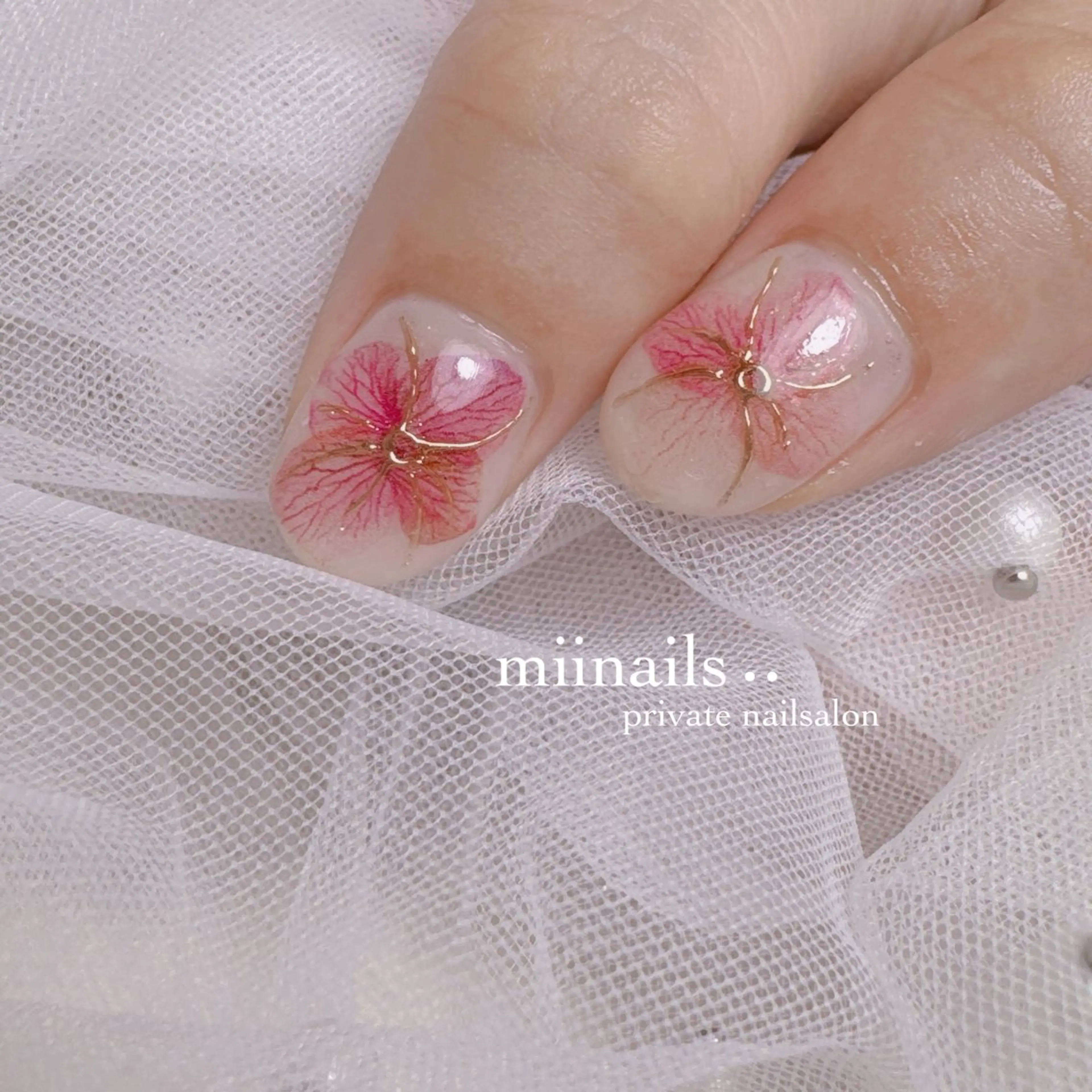 ネイル 韓国ネイル マグネットネイル ワンホンネイル ハンドネイル nailsalon miinailsのネイルデザイン