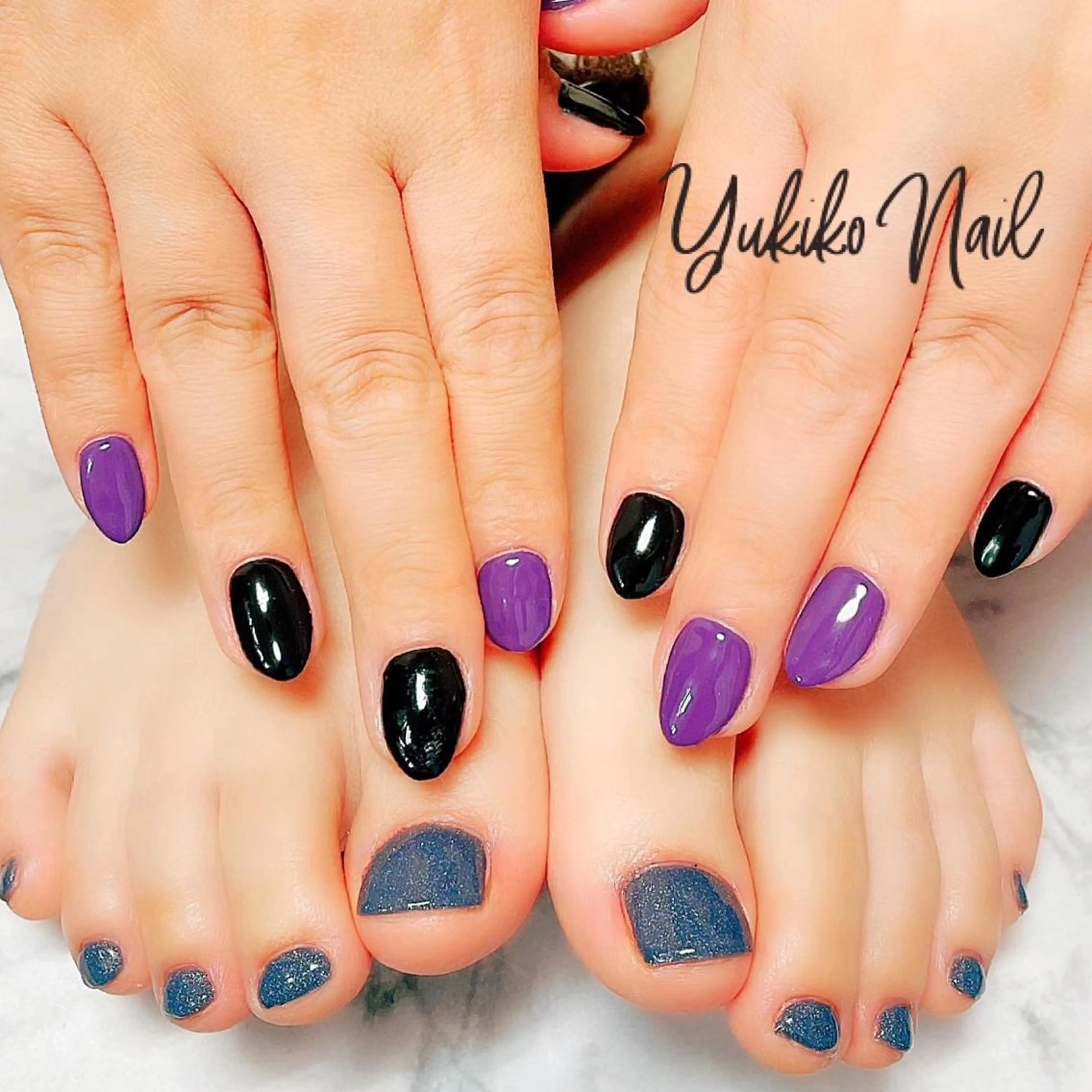 ネイル フットネイル ワンカラーネイル ユキコ ネイルのネイルデザイン