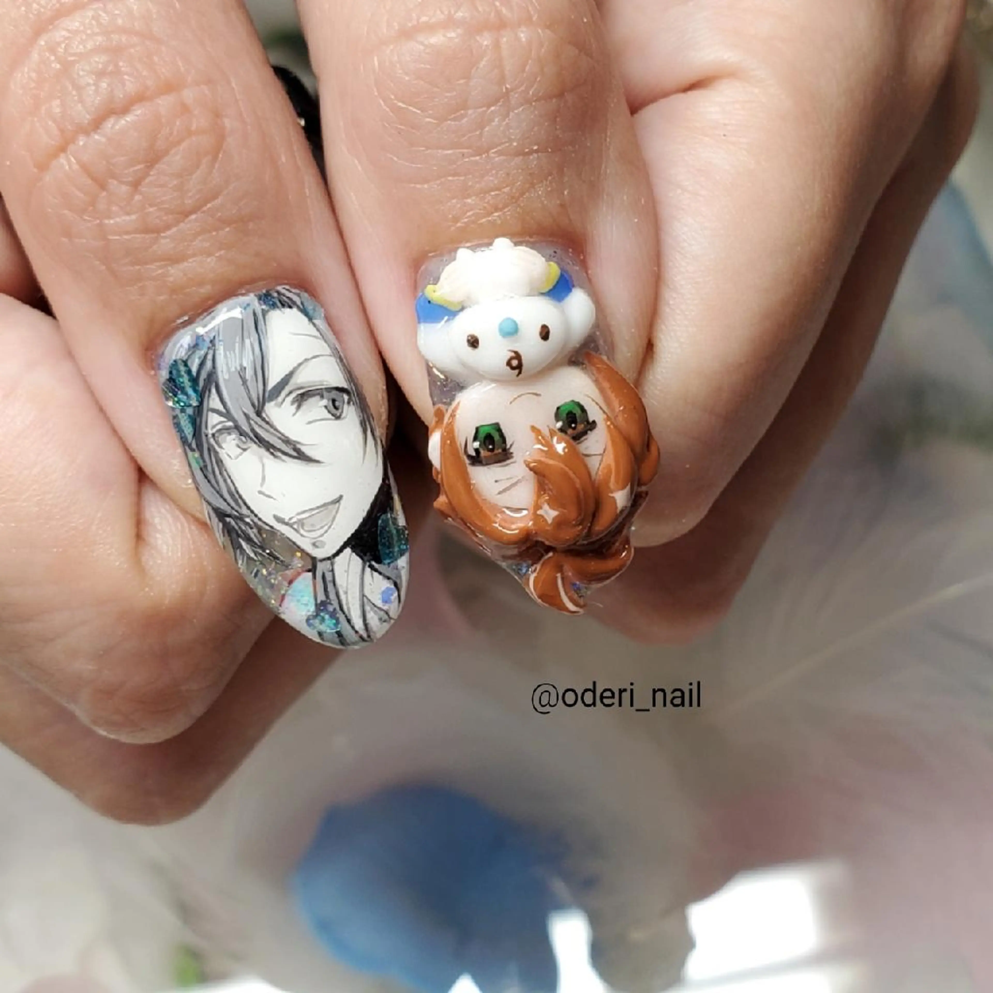 ネイル アートネイル ジェルネイル おで@ oderi_nailのネイルデザイン