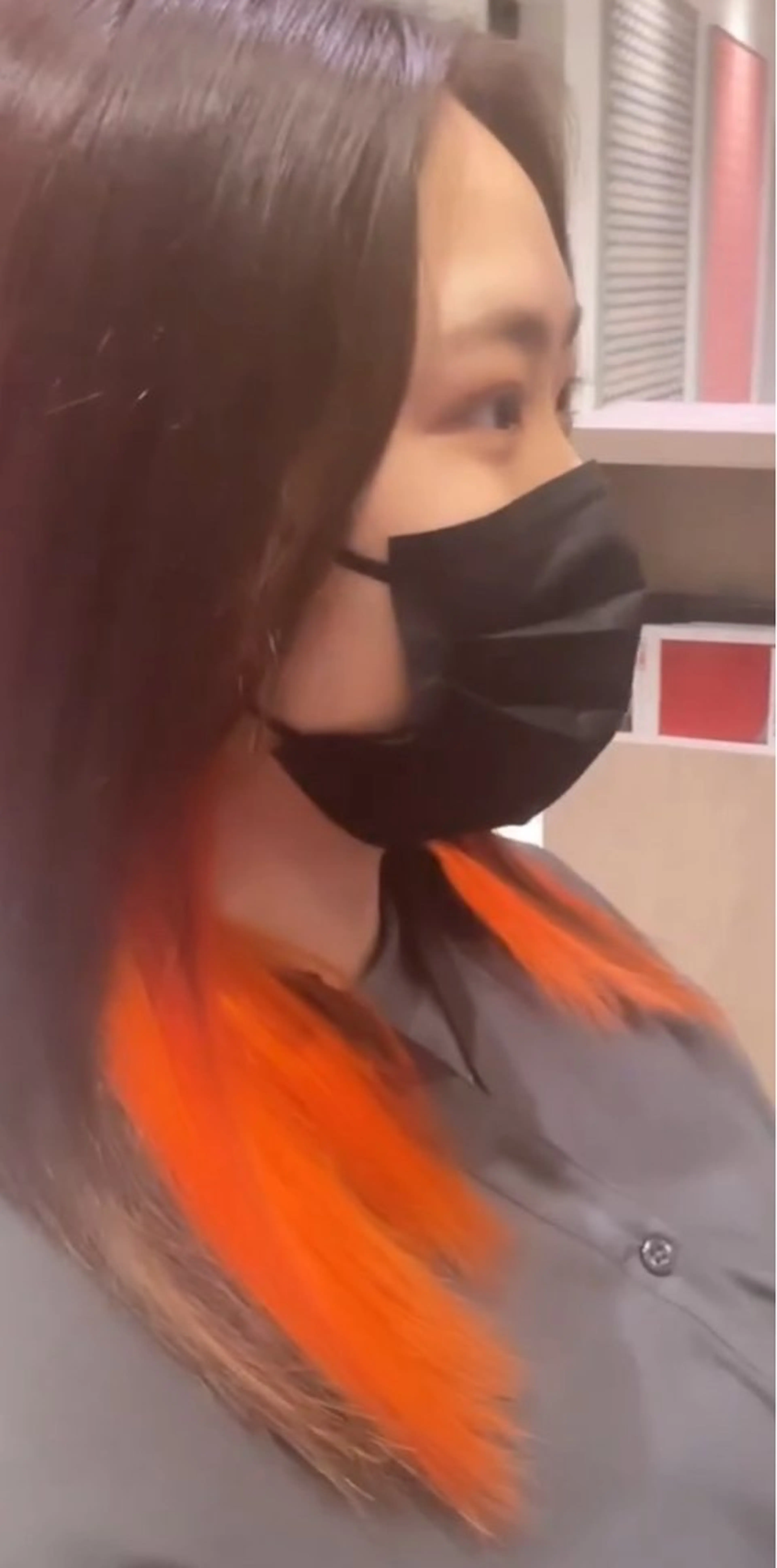 カラー 渡部 優衣のヘアスタイル