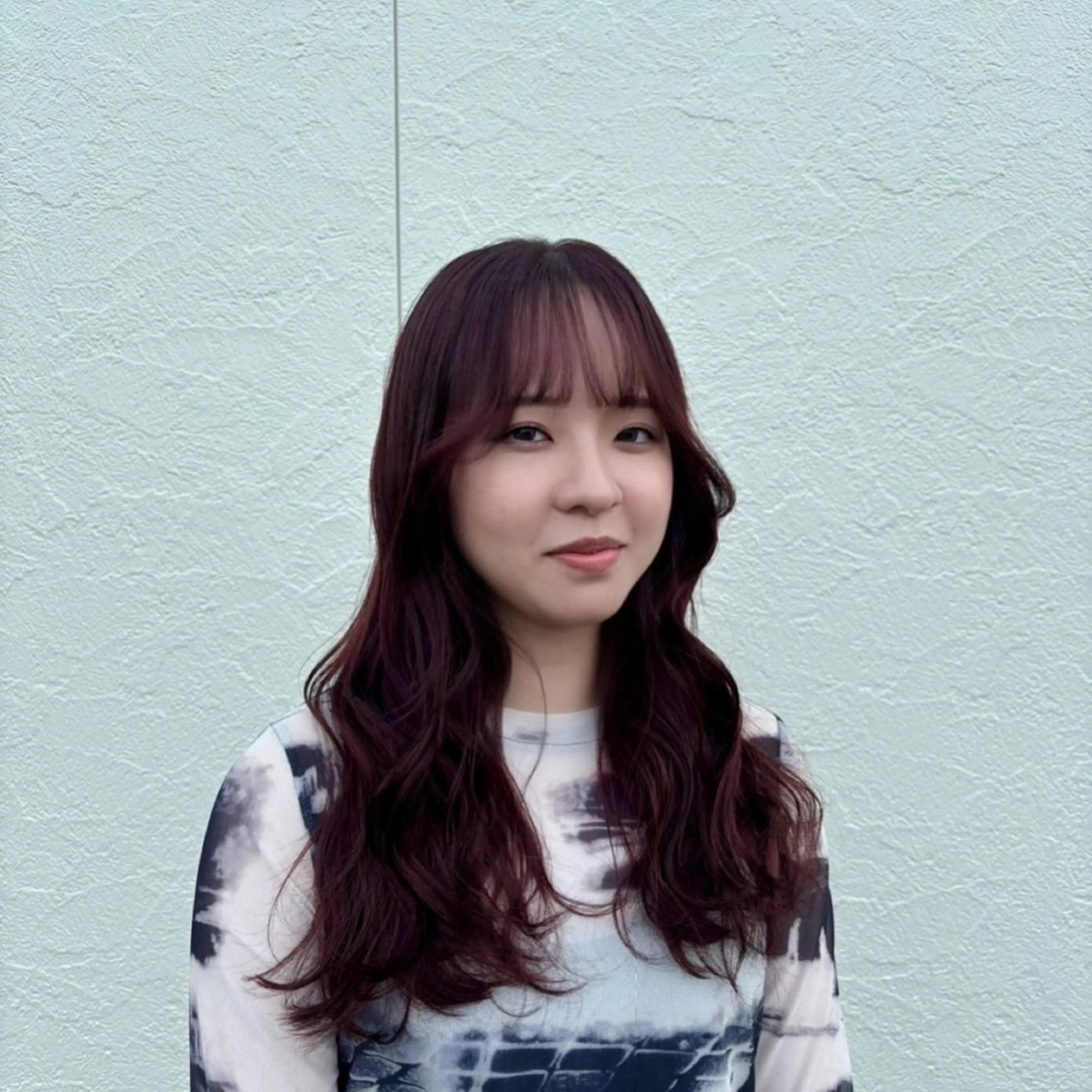 カラー レッドカラー ヘアカラー 金森 実海のヘアスタイル