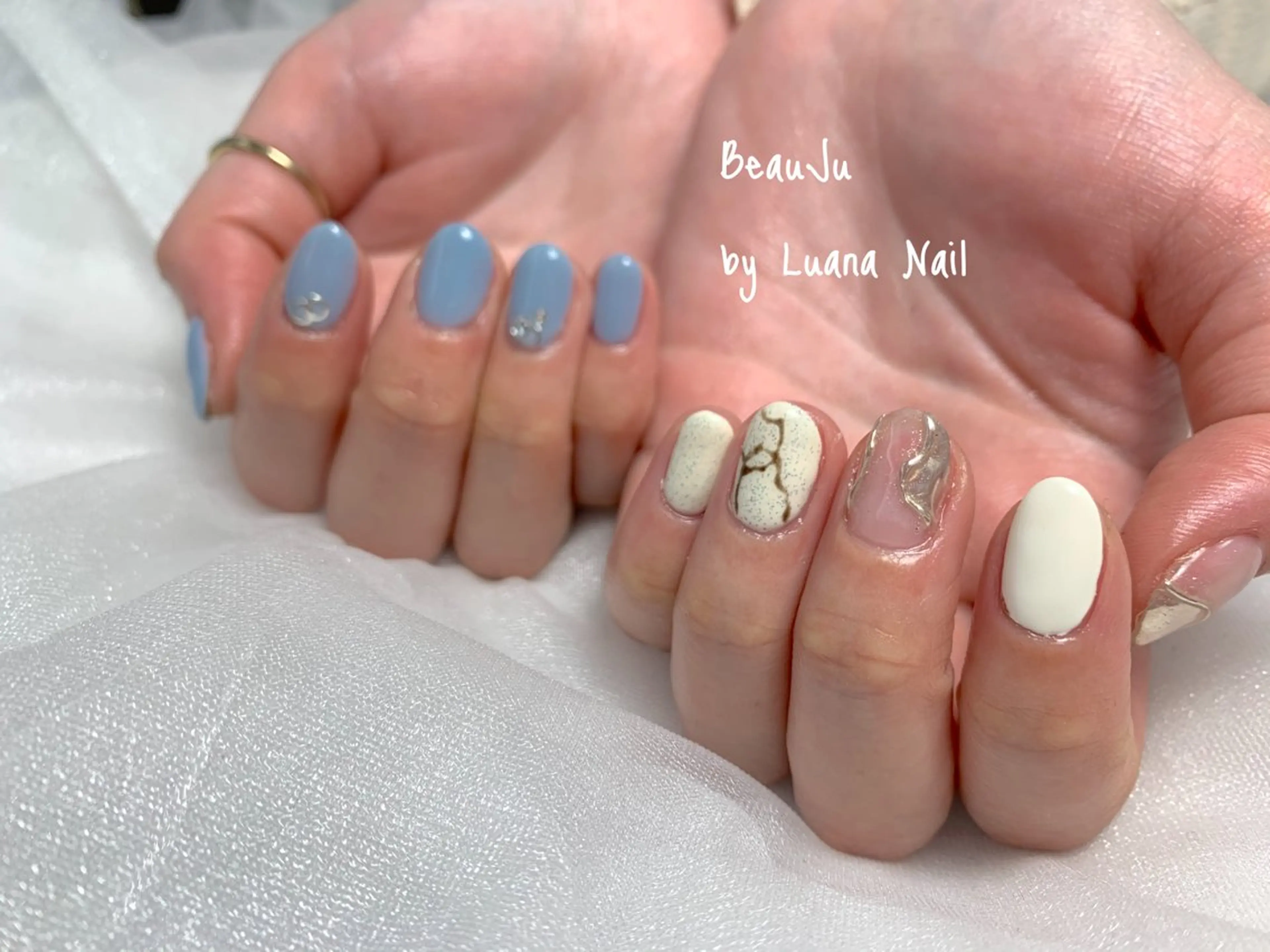 ネイル ミラーネイル ハンドネイル BeauJu by Luana Nailのネイルデザイン