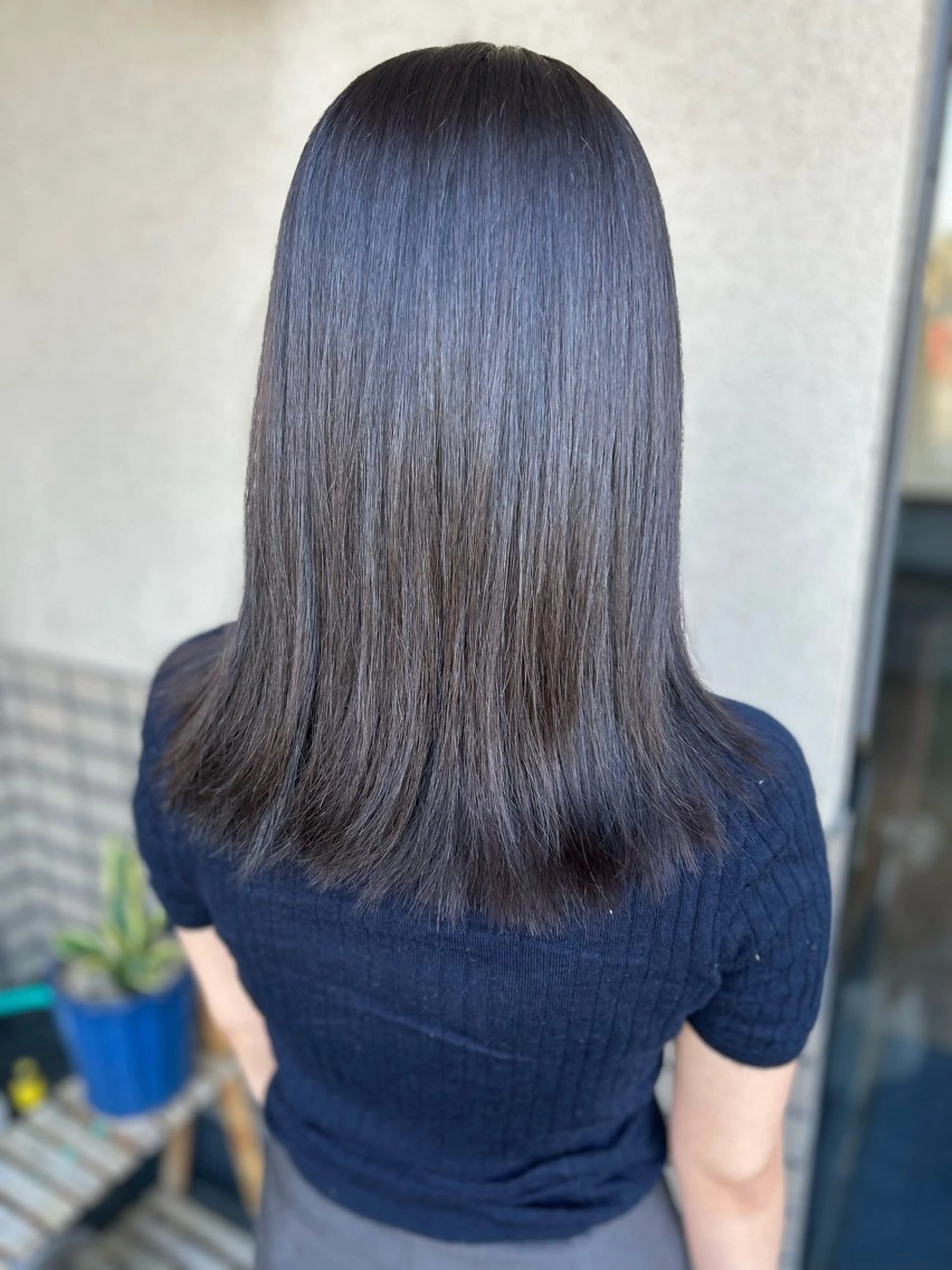 ミディアム カラー アッシュ ヘアカラー トリートメント 沢田 瞳のヘアスタイル