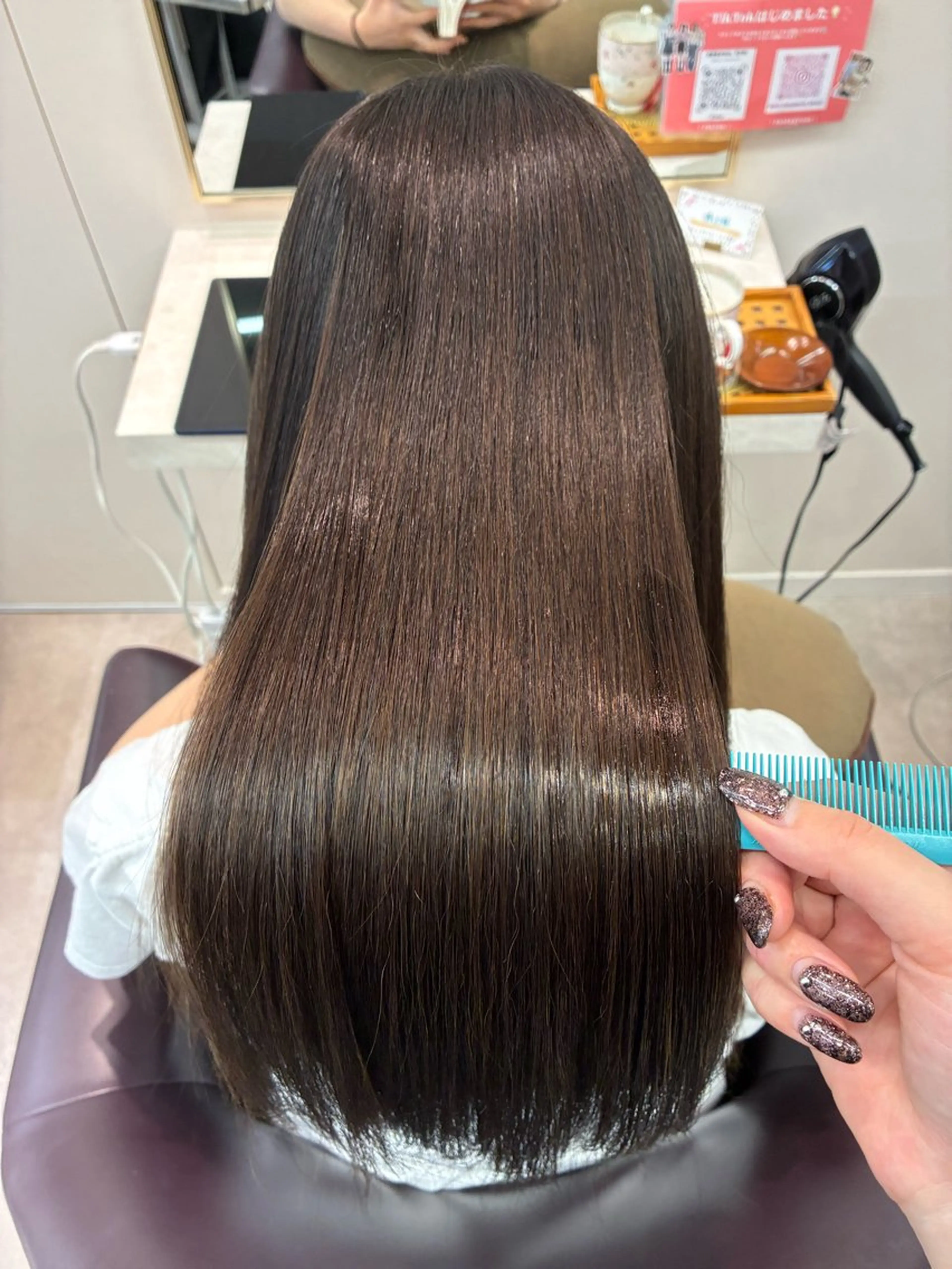 ロング 縮毛矯正 縮毛矯正/アレンジ FACE。ゆのんのヘアスタイル